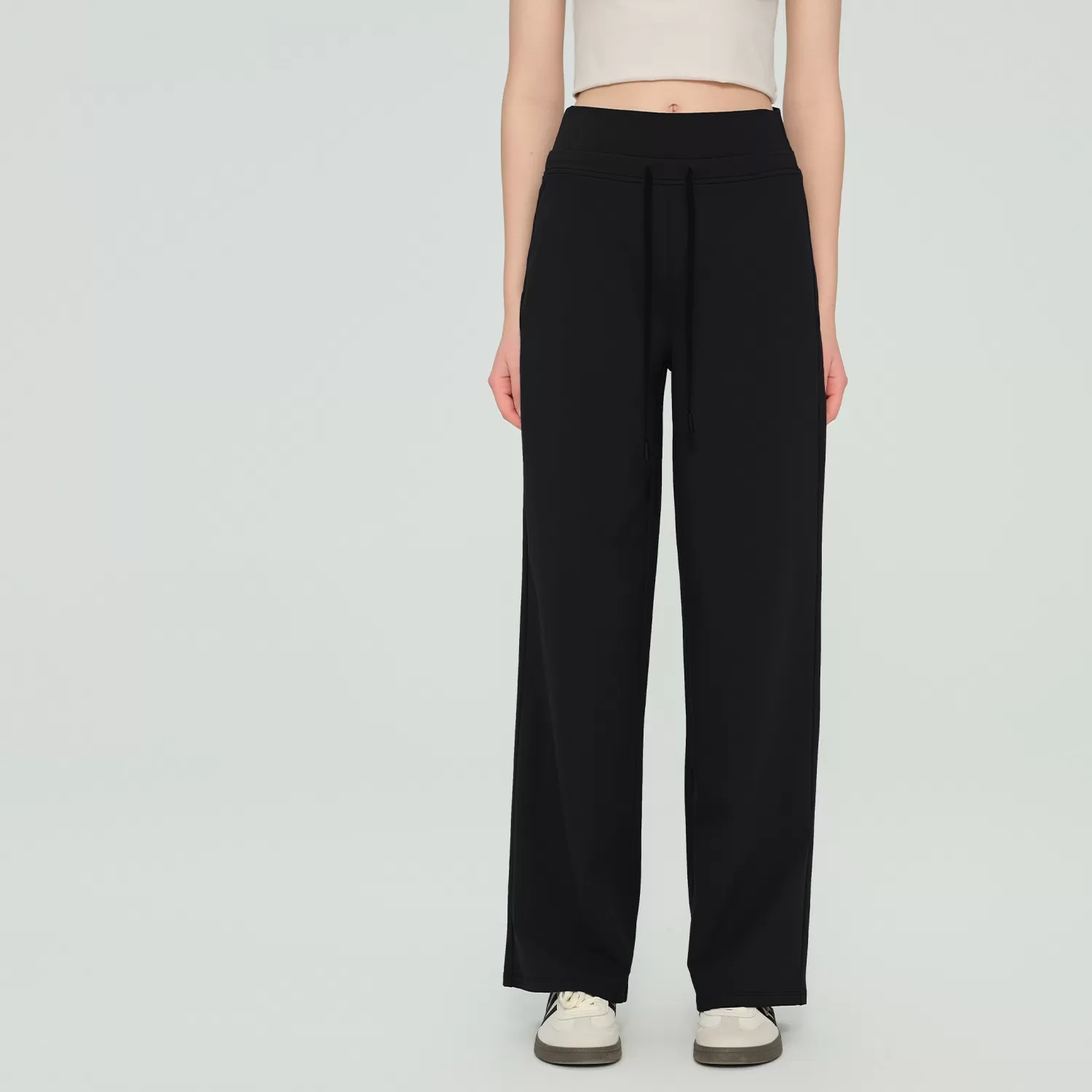 Pantalones de yoga de alta elasticidad, cintura alta, realzadores de cadera, sin marcas incómodas, tejido polar para ejercicio FGBCK53012