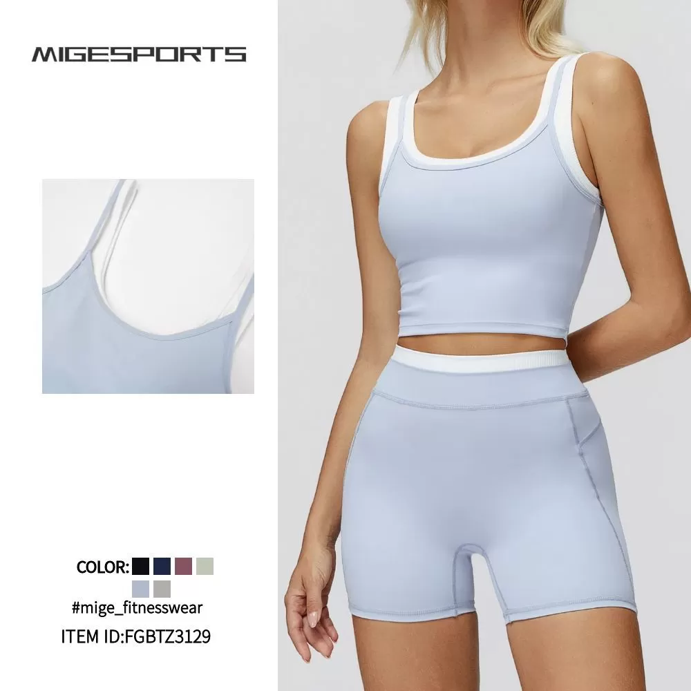 Conjuntos de ropa deportiva para mujer, ropa de gimnasio, fitness, alta elasticidad FGBTZ3129