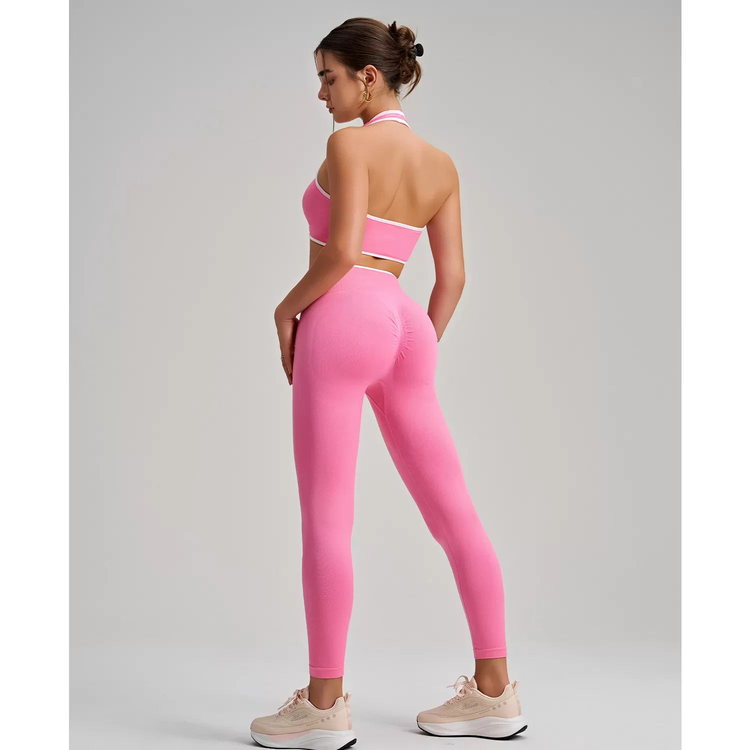 Conjunto de yoga sin costuras para mujer, ideal para fitness y deportes FGBWX2493+CK5493