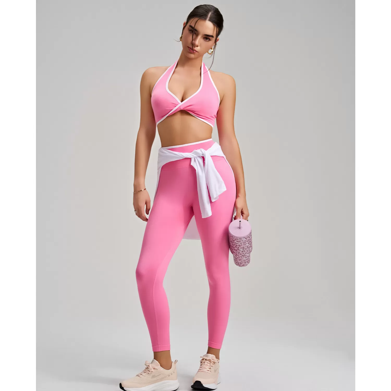 Conjunto de yoga sin costuras para mujer, ideal para fitness y deportes FGBWX2493+CK5493
