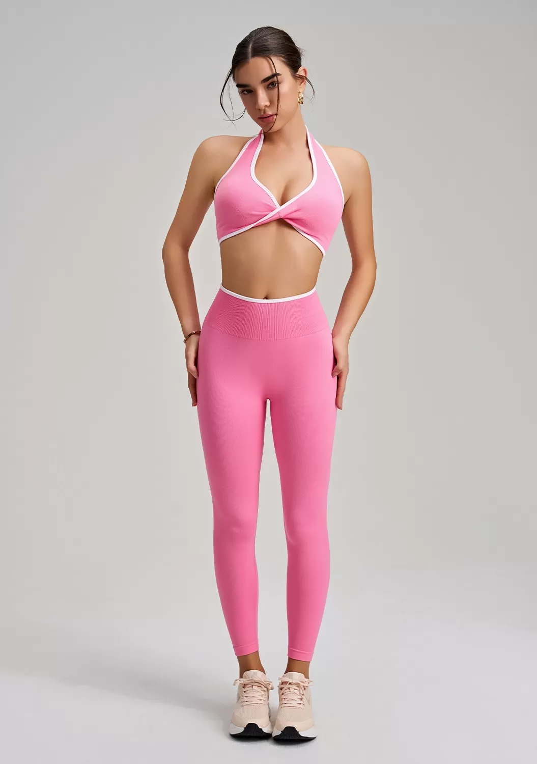 Sujetador rosa + leggings