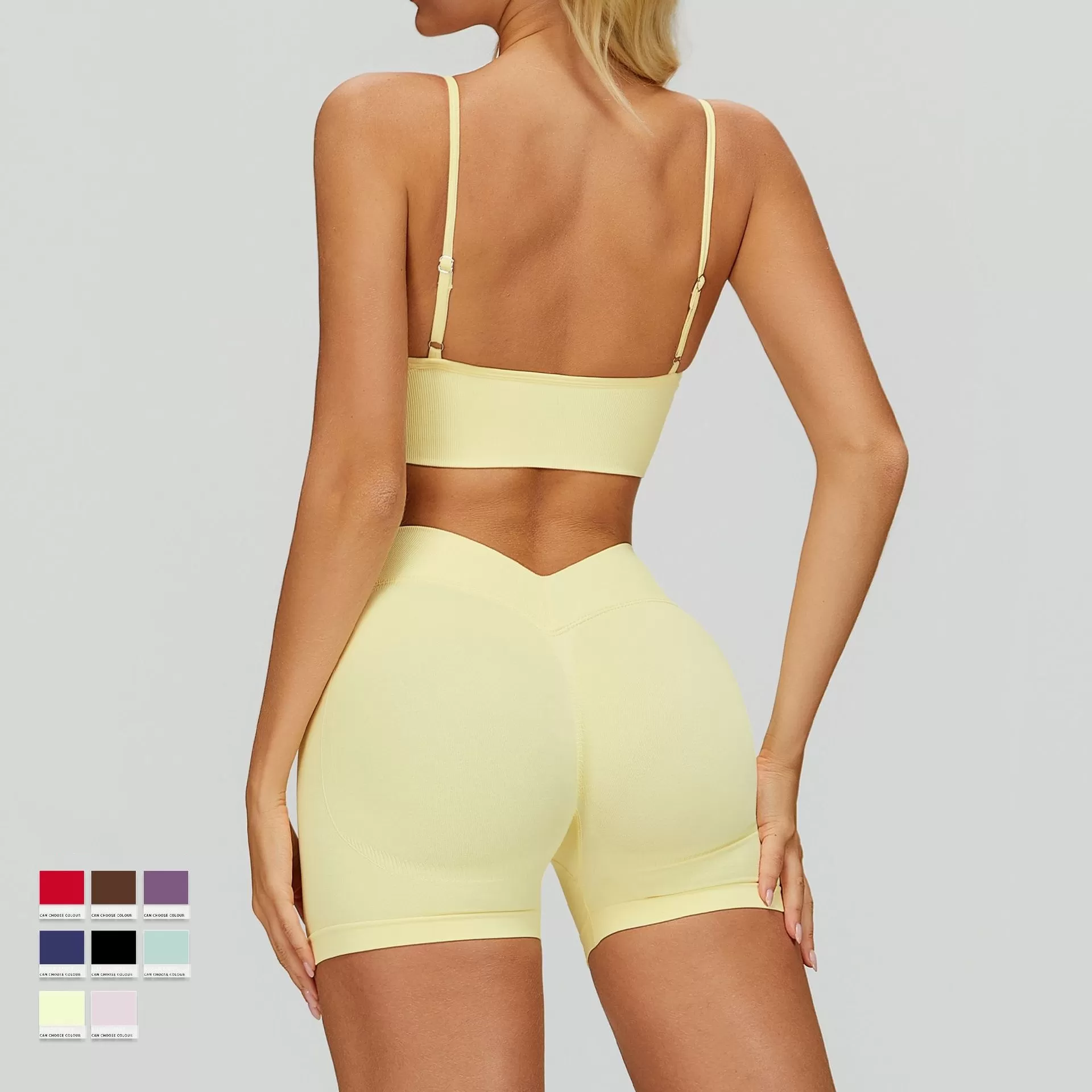 Conjunto de yoga ajustado sin costuras para mujer: leggings deportivos de cintura alta, chaqueta con cremallera, conjunto de gimnasio y fitness FGBTZ7790