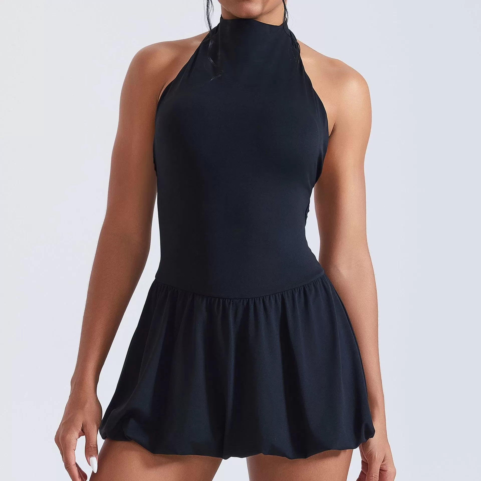 Falda deportiva de cintura alta para mujer, estilo skirt, con shorts, ideal para deportes al aire libre y yoga (FGBYLT5767)