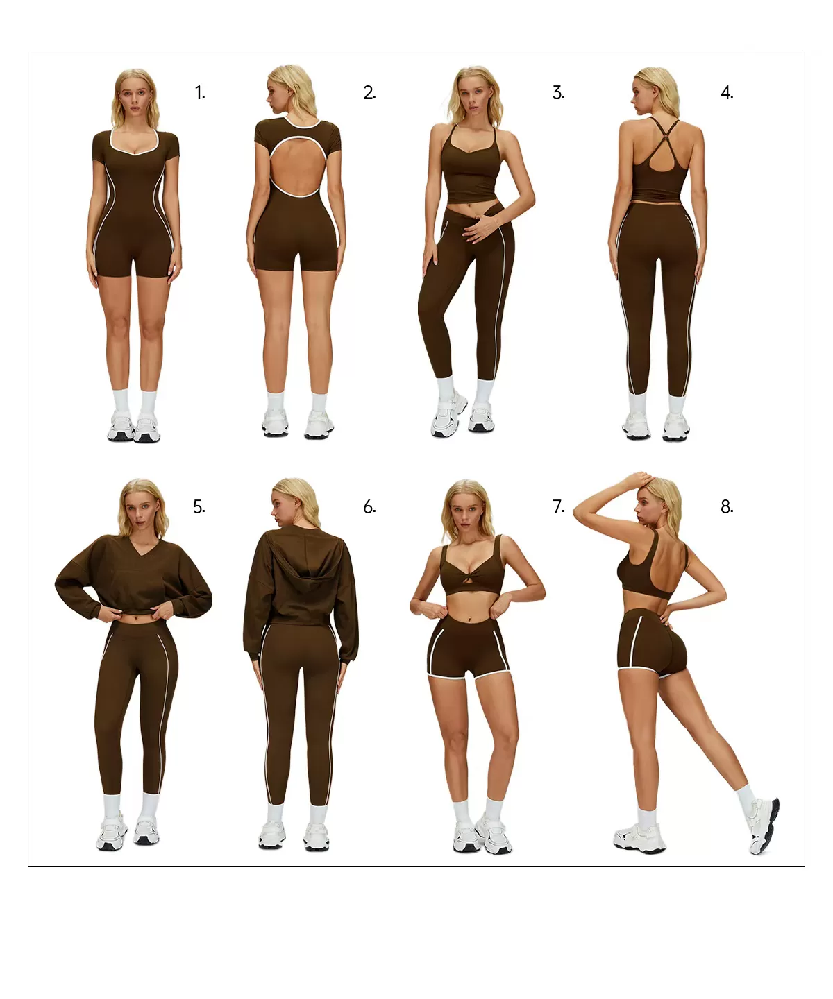 Nuevo Lanzamiento — Conjunto de Yoga FGBTZ2501 en 5 Colores