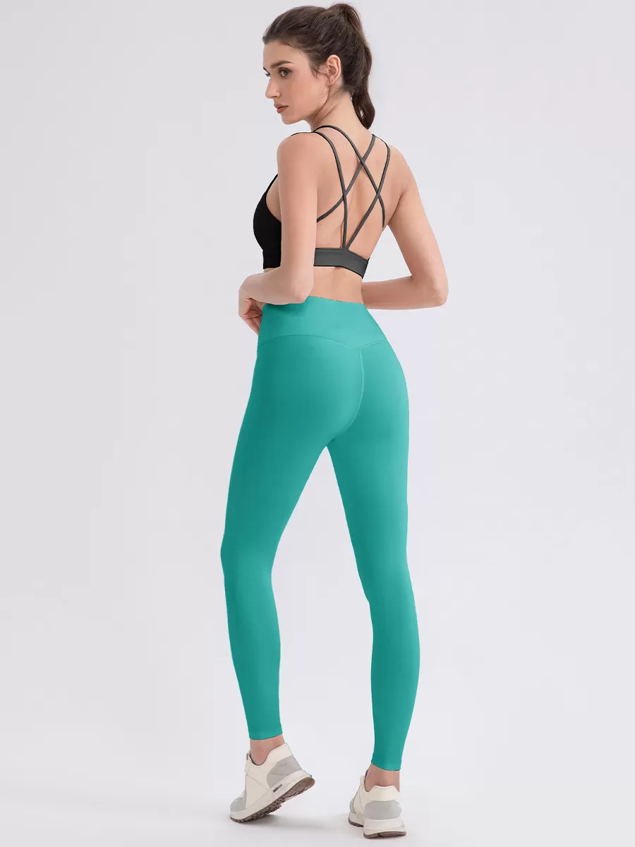 Leggings de yoga de alta calidad para mujer, cintura alta, realce de cadera, secado rápido, transpirables, deportivos, FGB52318