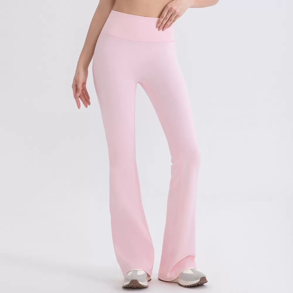 Pantalones de yoga acampanados de cintura alta, suaves y transpirables, de alta calidad, a prueba de sentadillas, para mujer FGB52319
