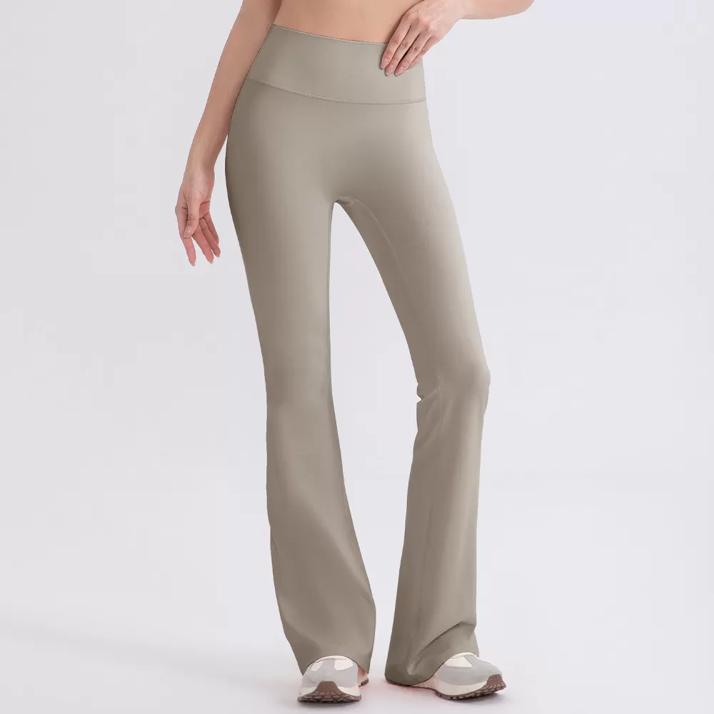 Pantalones de yoga acampanados de cintura alta, suaves y transpirables, de alta calidad, a prueba de sentadillas, para mujer FGB52319