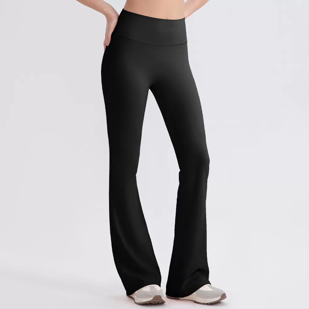 Pantalones de yoga acampanados de cintura alta, suaves y transpirables, de alta calidad, a prueba de sentadillas, para mujer FGB52319