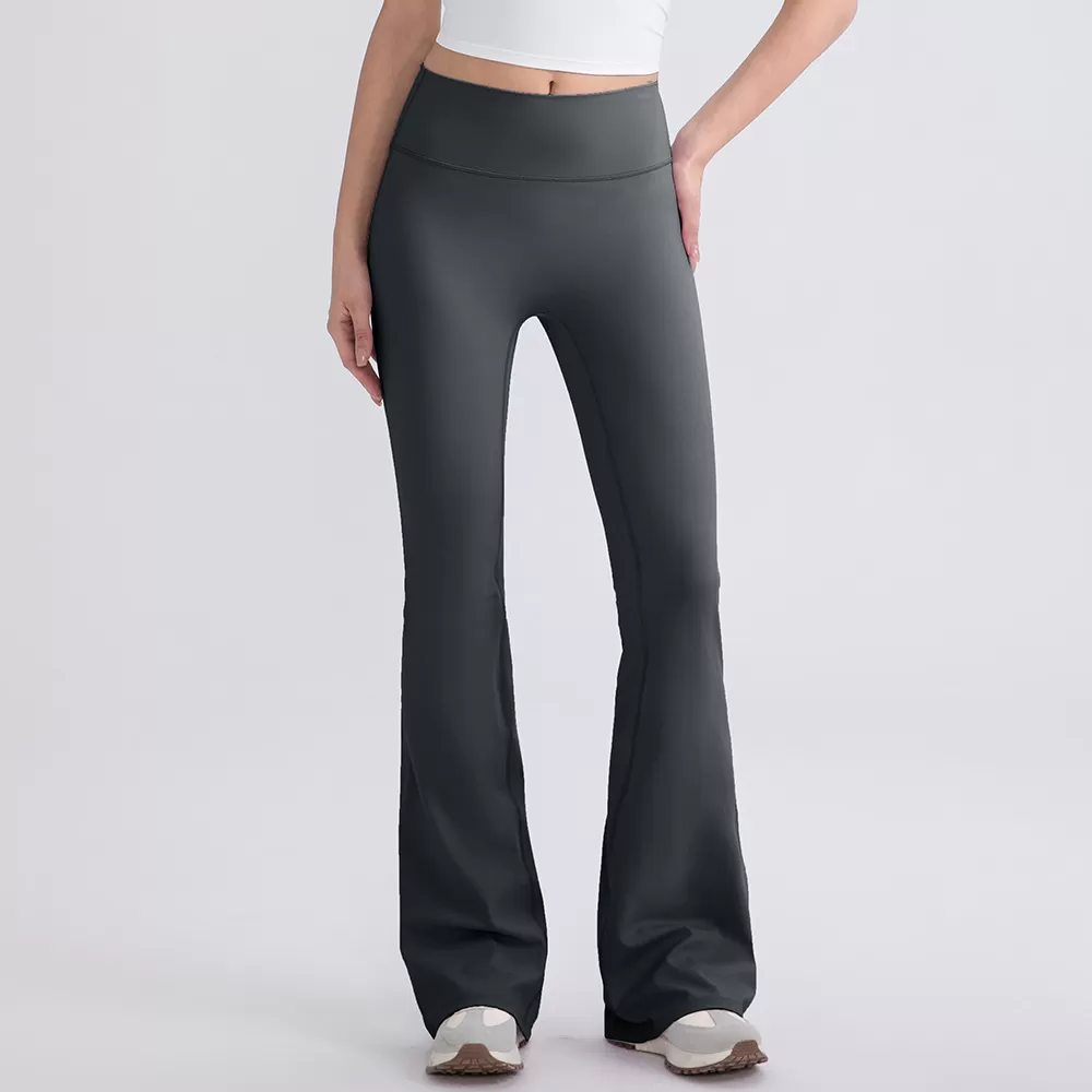 Pantalones de yoga acampanados de cintura alta, suaves y transpirables, de alta calidad, a prueba de sentadillas, para mujer FGB52319