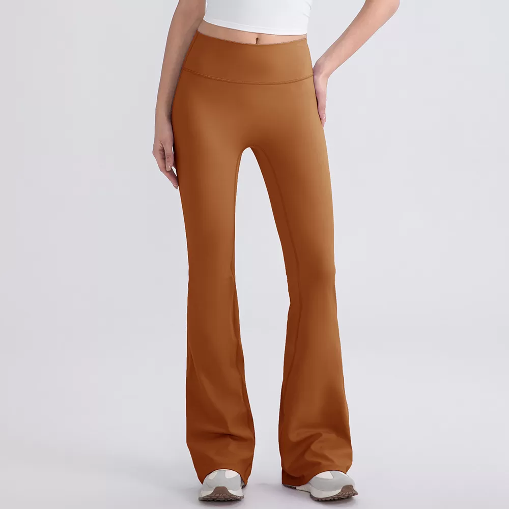 Pantalones de yoga acampanados de cintura alta, suaves y transpirables, de alta calidad, a prueba de sentadillas, para mujer FGB52319