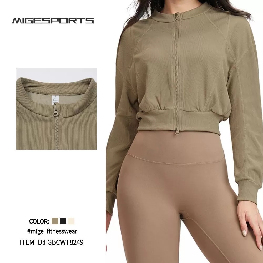 Chaqueta de yoga para mujer, ropa deportiva para correr, FGBCWT8249