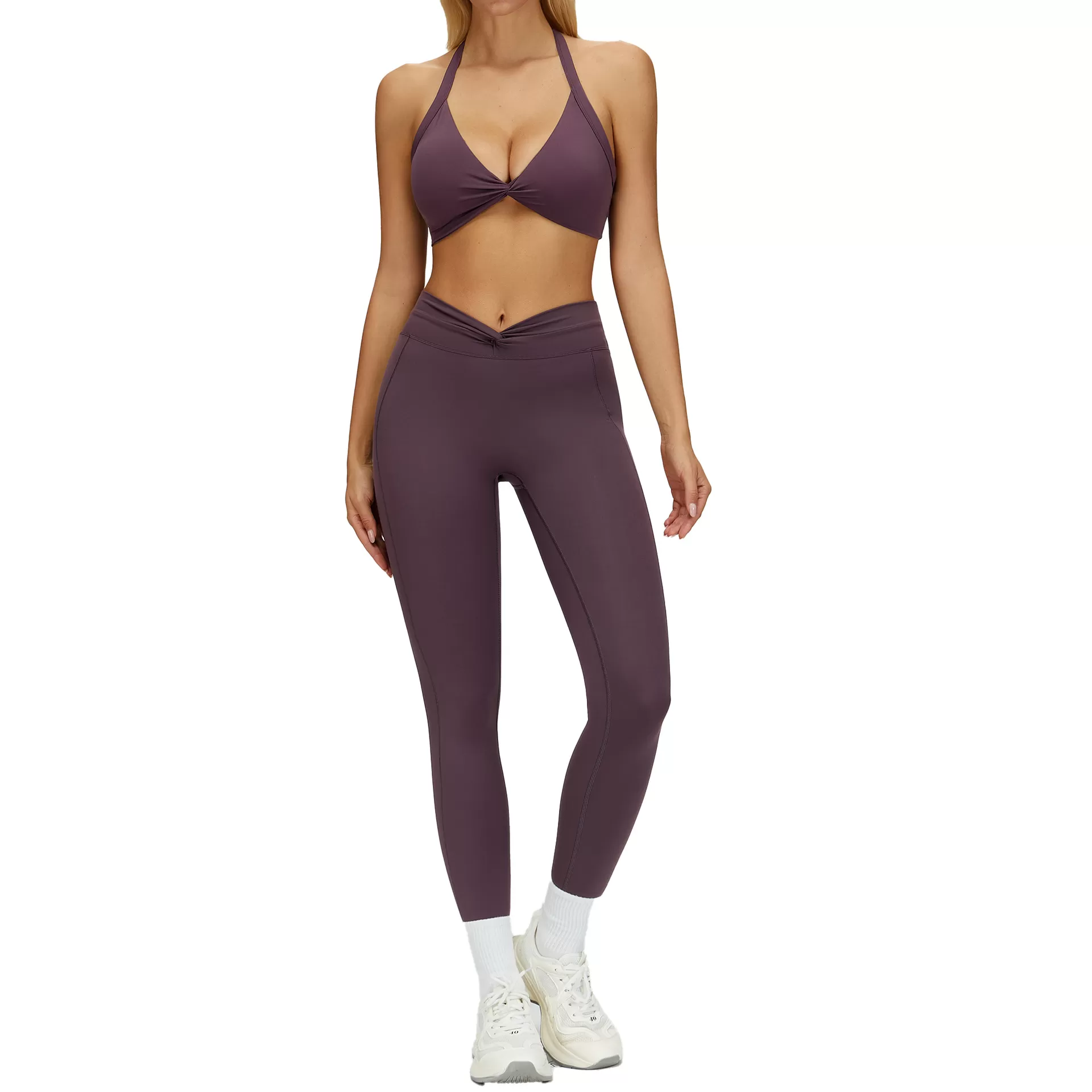 Conjuntos de ropa deportiva atlética para mujer, gran elasticidad, para entrenamiento y yoga, FGBTZ4514