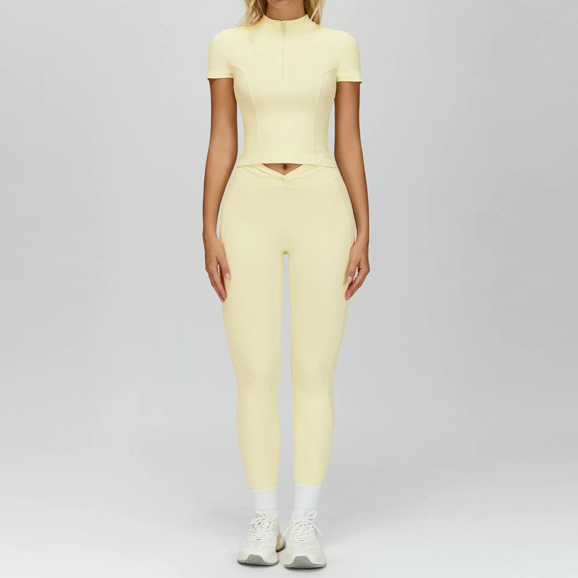 Conjuntos de ropa deportiva atlética para mujer, gran elasticidad, para entrenamiento y yoga, FGBTZ4514