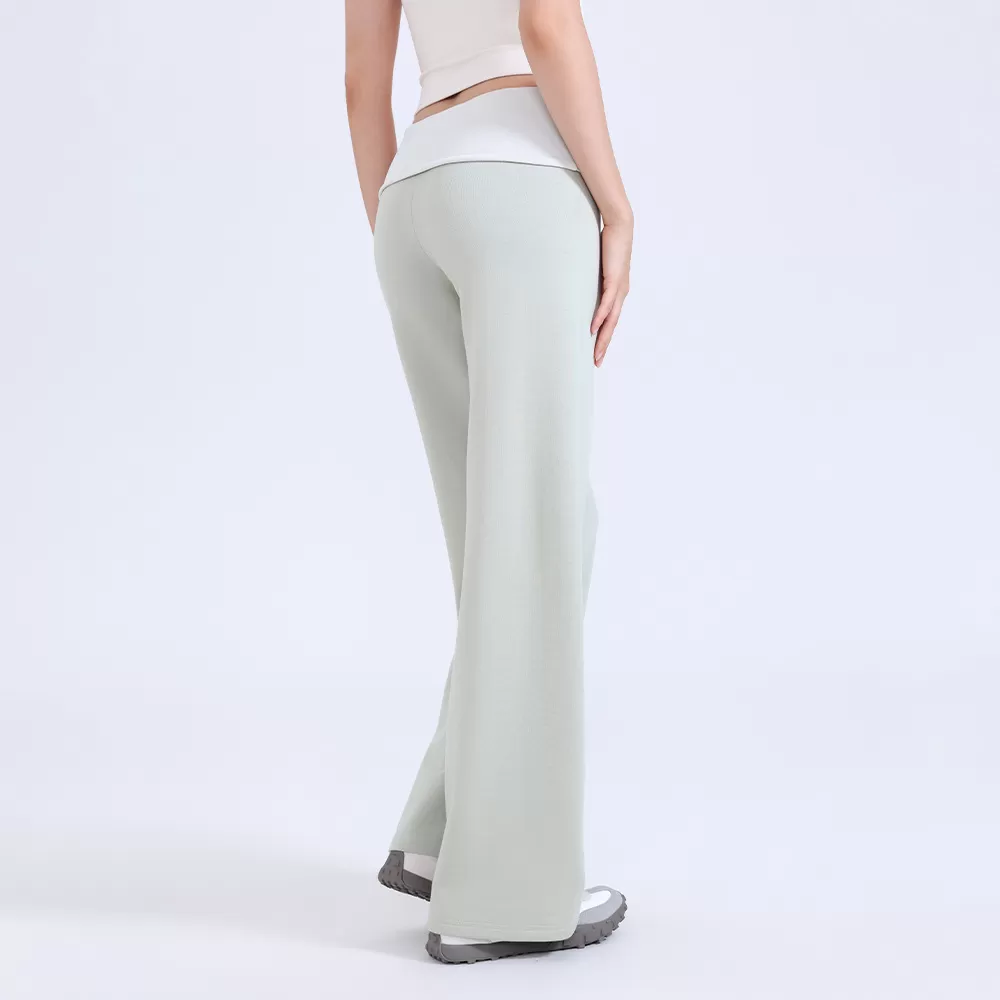 Pantalones deportivos casuales para mujer, personalizables, de yoga, elásticos, con cordón, largos, FGBCK3548