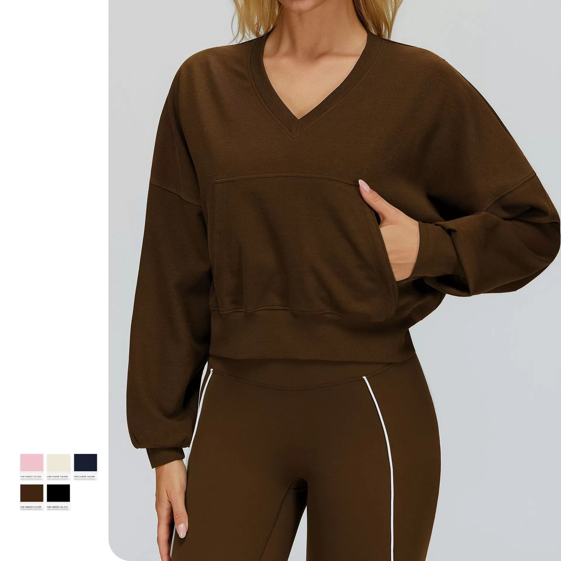 Chaqueta cortavientos con cremallera y cuello alto para mujer, para otoño e invierno, para correr, ropa deportiva, FGBEWY2501