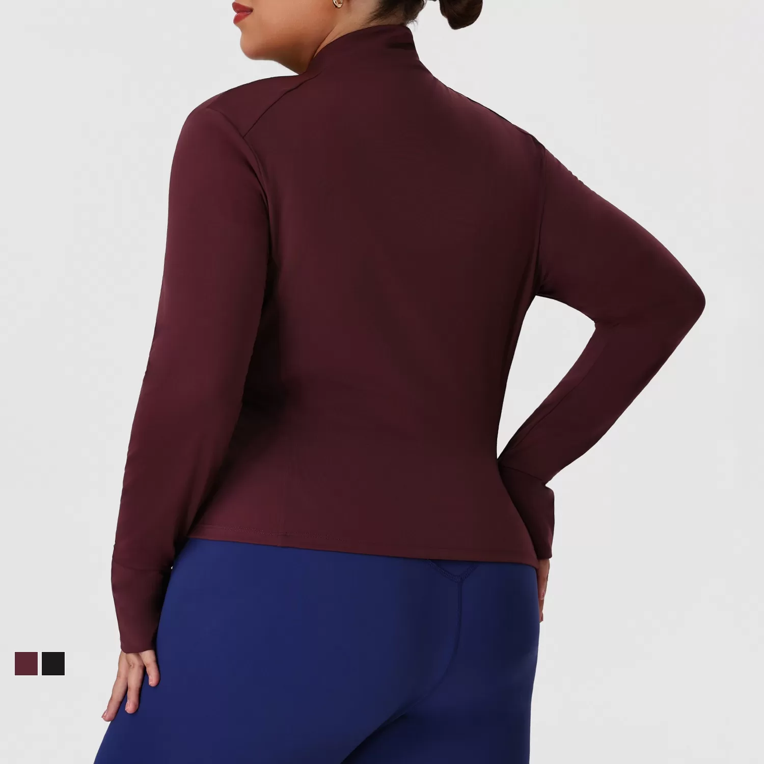 Chaqueta deportiva de moda de alta calidad y talla grande para gimnasio, fitness y yoga para mujer FGBP02518