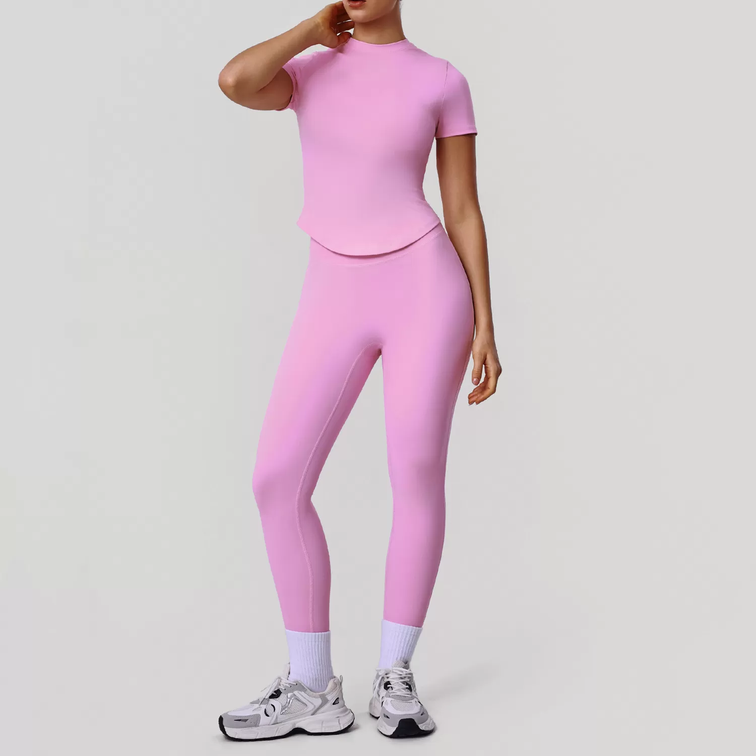 Conjuntos de ropa deportiva para mujer, ropa deportiva para gimnasio, ropa deportiva alta FGBSM2392