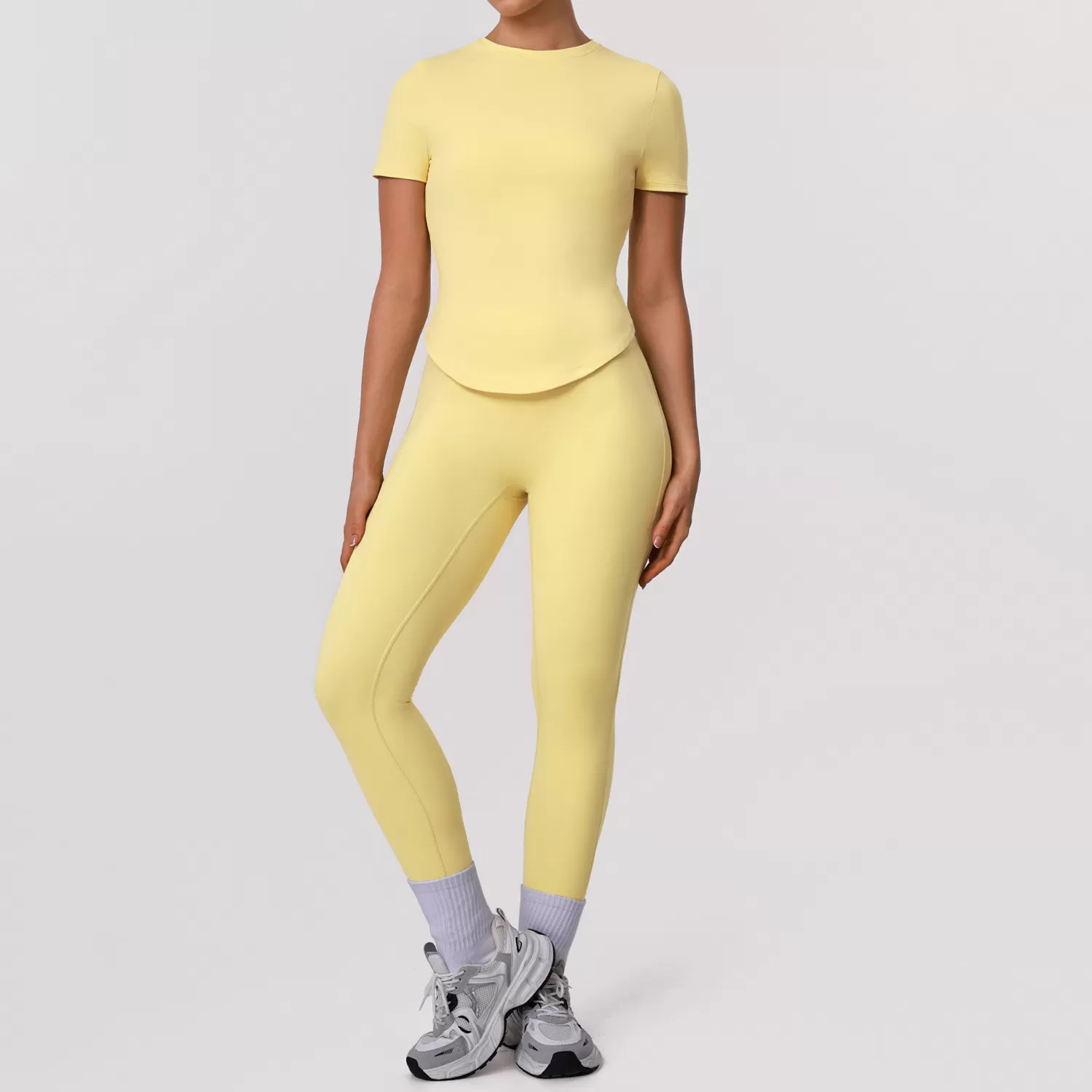 Conjuntos de ropa deportiva para mujer, ropa deportiva para gimnasio, ropa deportiva alta FGBSM2392