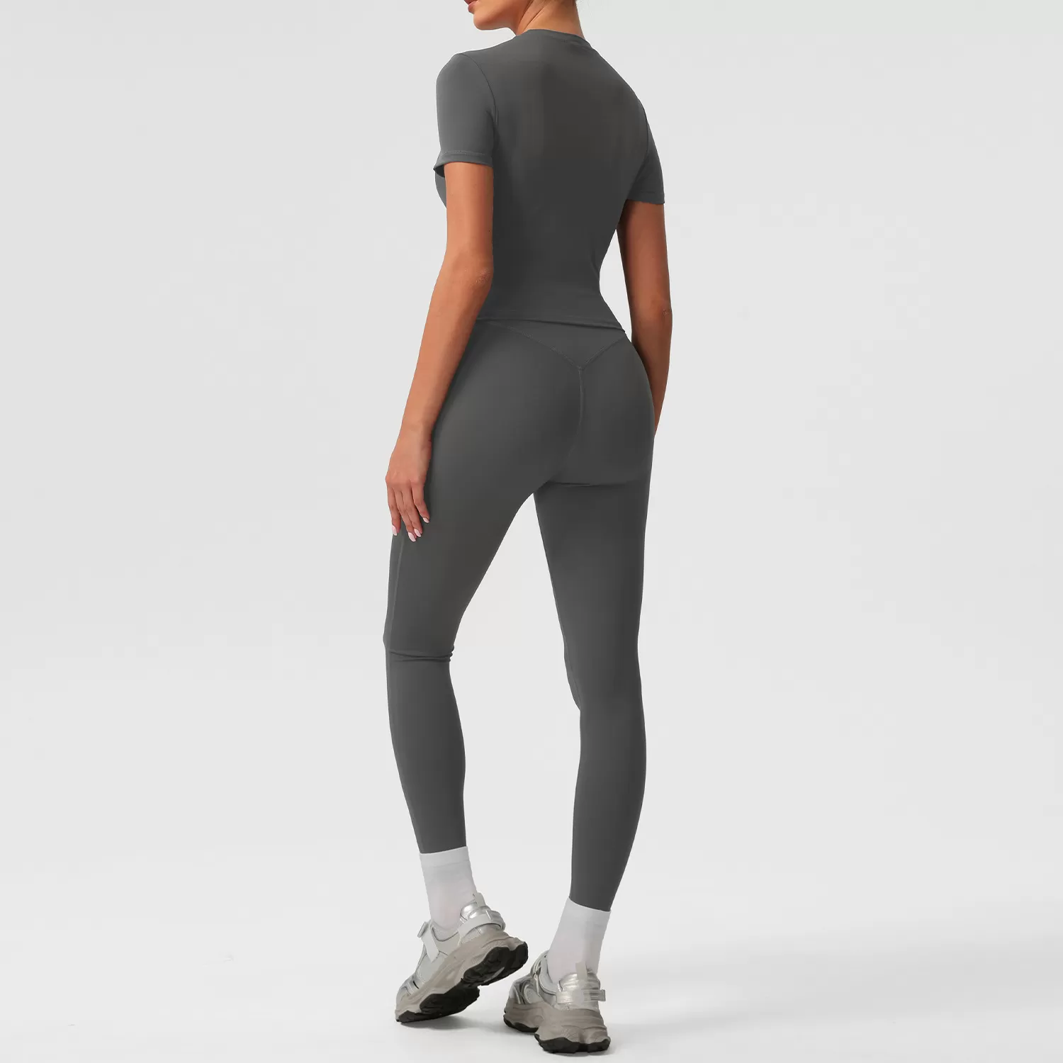 Conjuntos de ropa deportiva para mujer, ropa deportiva para gimnasio, ropa deportiva alta FGBSM2392