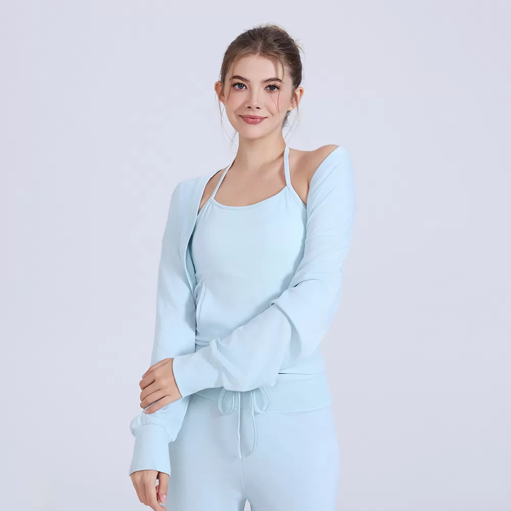 Camiseta deportiva de manga larga para mujer, ideal para fitness, running y yoga, ideal para exteriores, FGBCX3545