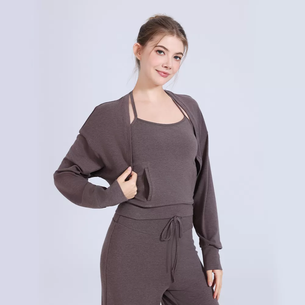 Camiseta deportiva de manga larga para mujer, ideal para fitness, running y yoga, ideal para exteriores, FGBCX3545