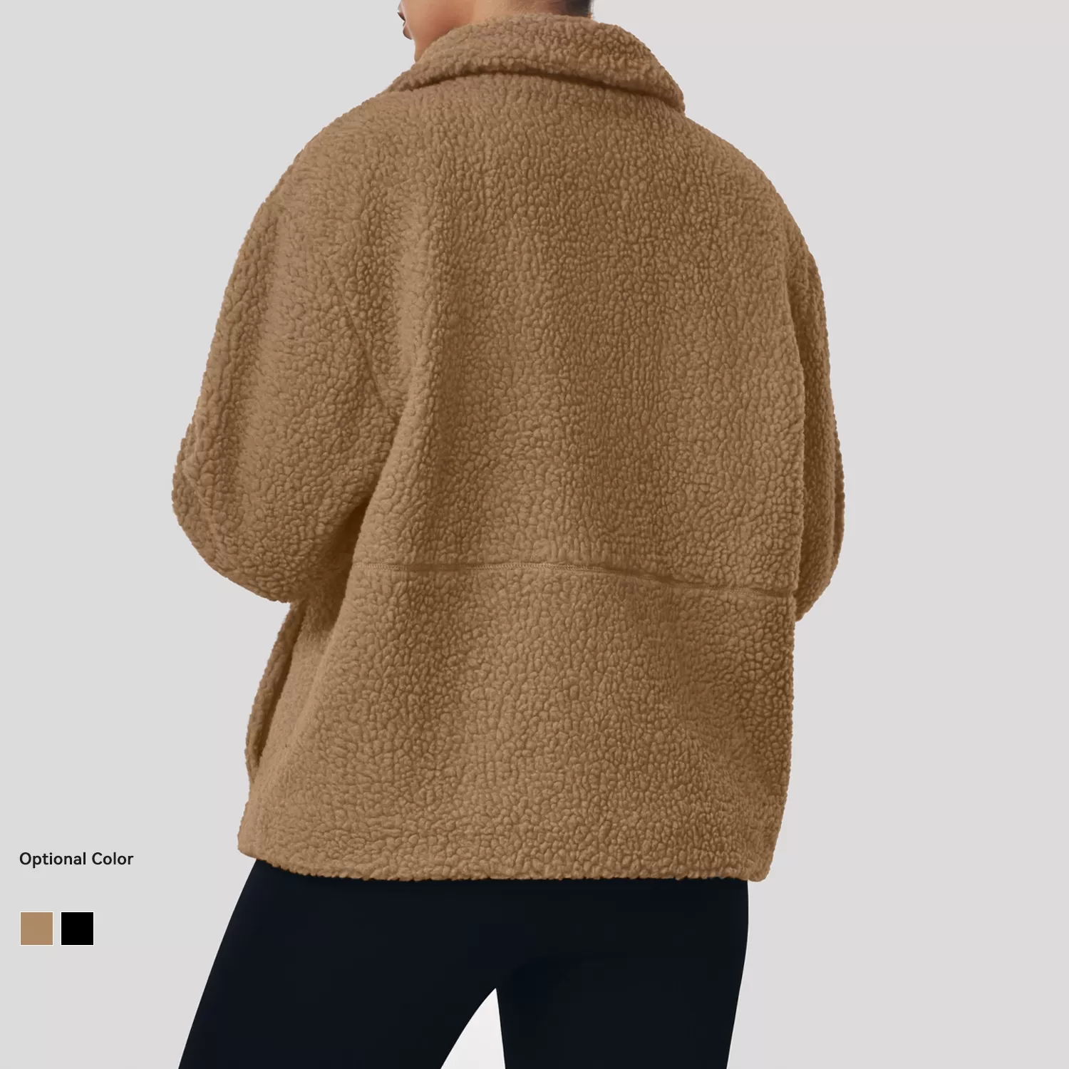 Chaqueta deportiva de manga larga con cremallera para mujer, FGBSM2570