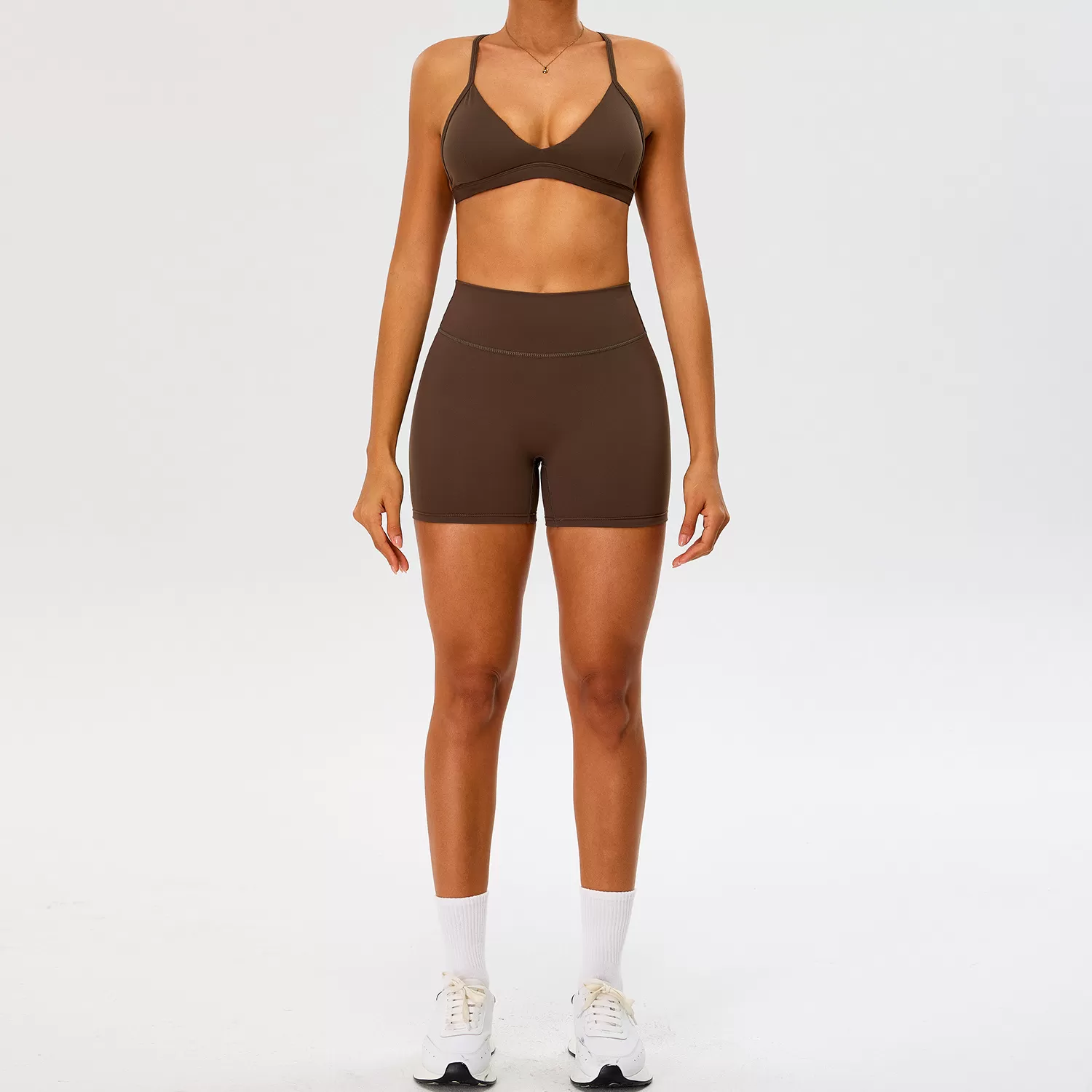 Conjuntos de ropa deportiva atlética para mujer, de secado rápido, elásticos y de gran calidad, para entrenamiento y yoga, FGBTM0277Y