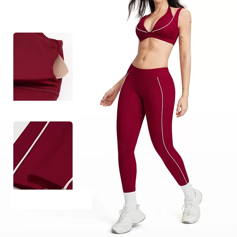Conjuntos de ropa deportiva para mujer, ropa deportiva para gimnasio, leggings y pantalones cortos, conjuntos de yoga FGBTZ5079
