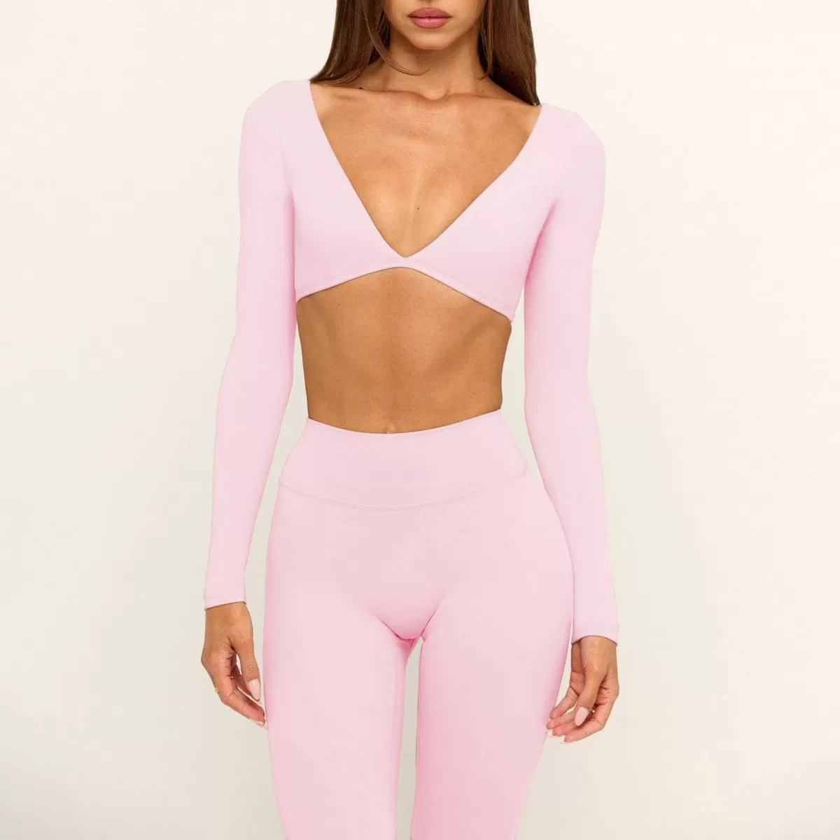 Camisetas de manga larga para mujer, elásticas, para fitness, yoga, secado rápido, para entrenamiento deportivo, FGBU170