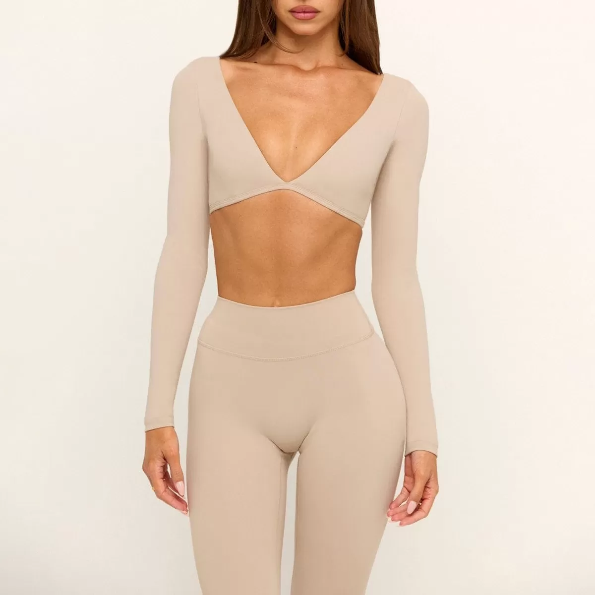 Camisetas de manga larga para mujer, elásticas, para fitness, yoga, secado rápido, para entrenamiento deportivo, FGBU170