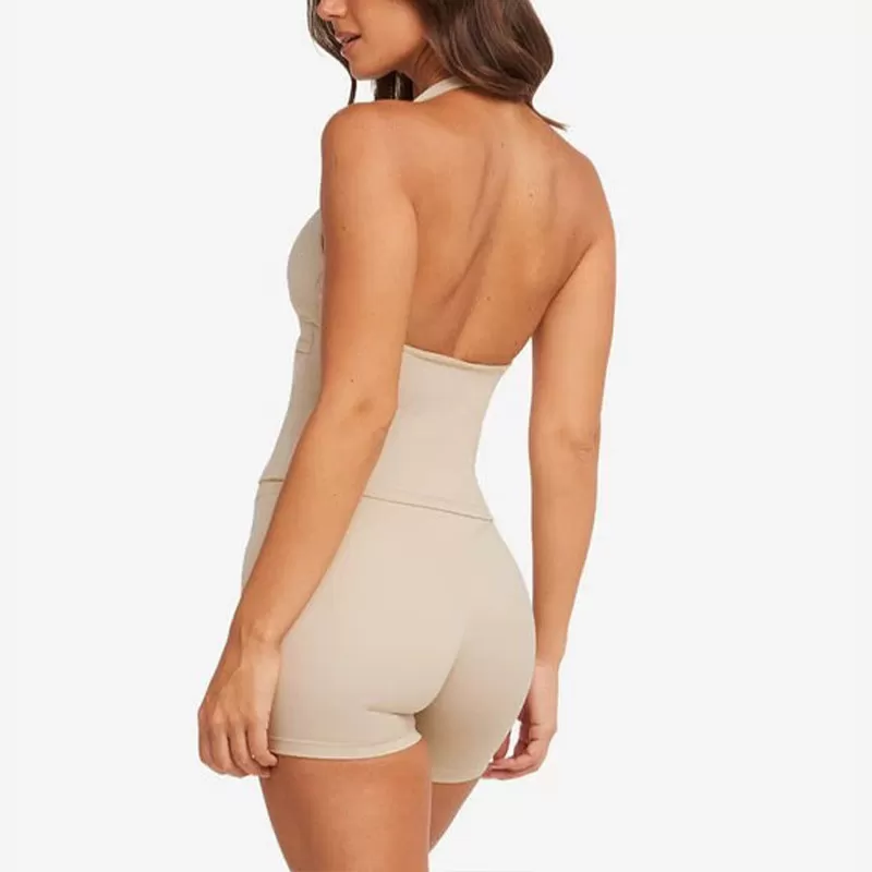 Ropa deportiva de pilates para gimnasio, fitness, cuello en V, cintura alta, para mujer, conjunto de yoga FGBU111