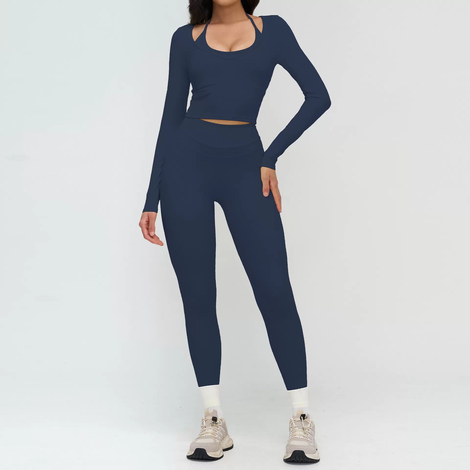 Conjunto de 5 piezas de ropa deportiva para mujer: ropa de entrenamiento, yoga, gimnasio y fitness. Modelo FGBTZ3109.