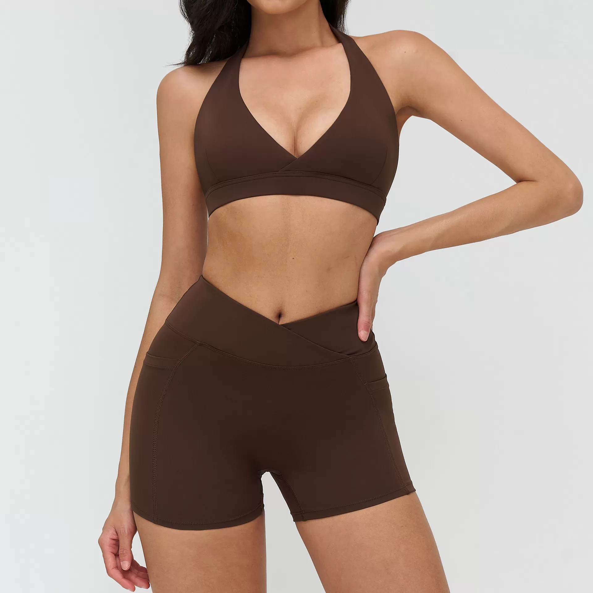 Conjunto deportivo para mujer, ideal para gimnasio, correr y yoga. Conjunto transpirable de 6 piezas para yoga. FGBTZ4518