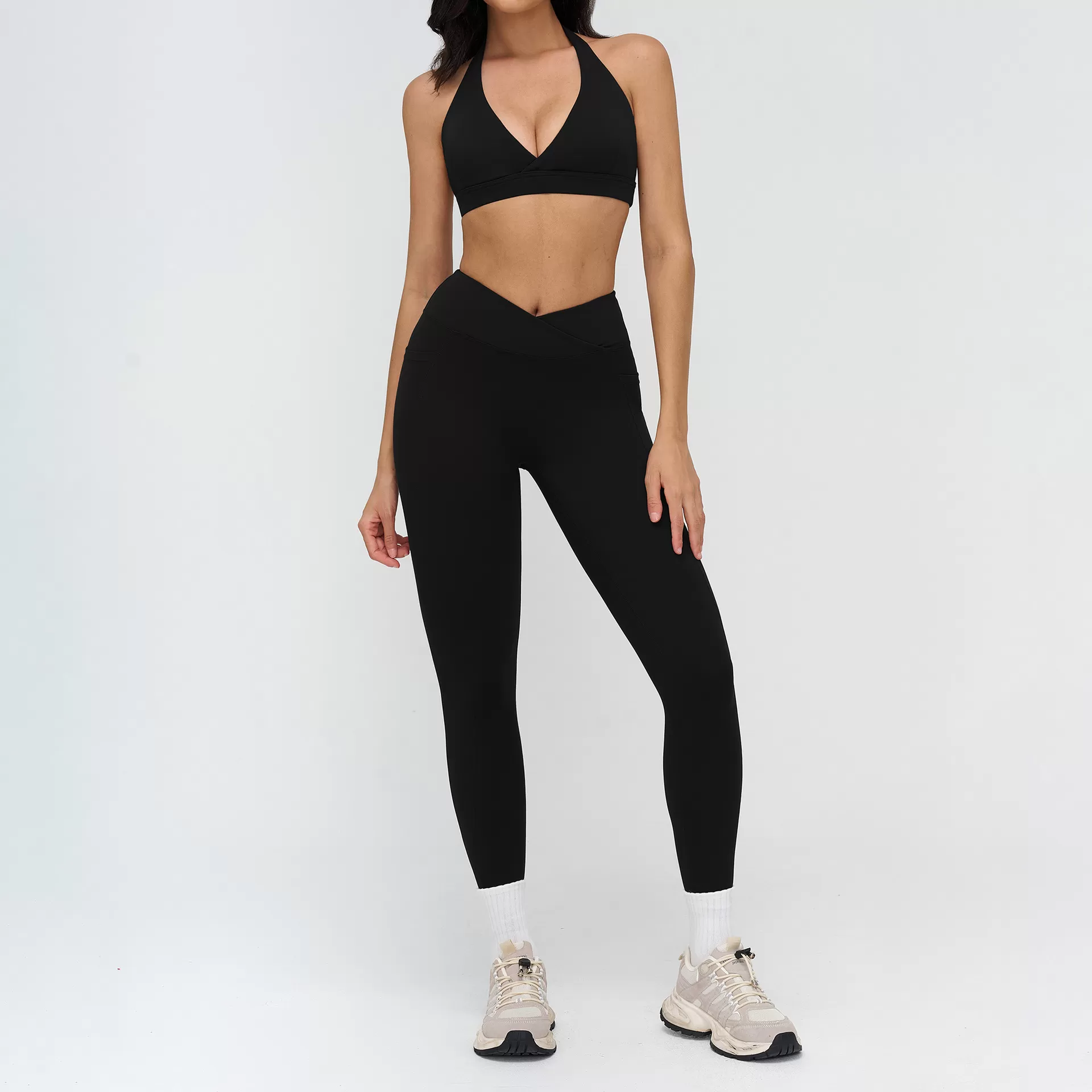 Conjunto deportivo para mujer, ideal para gimnasio, correr y yoga. Conjunto transpirable de 6 piezas para yoga. FGBTZ4518