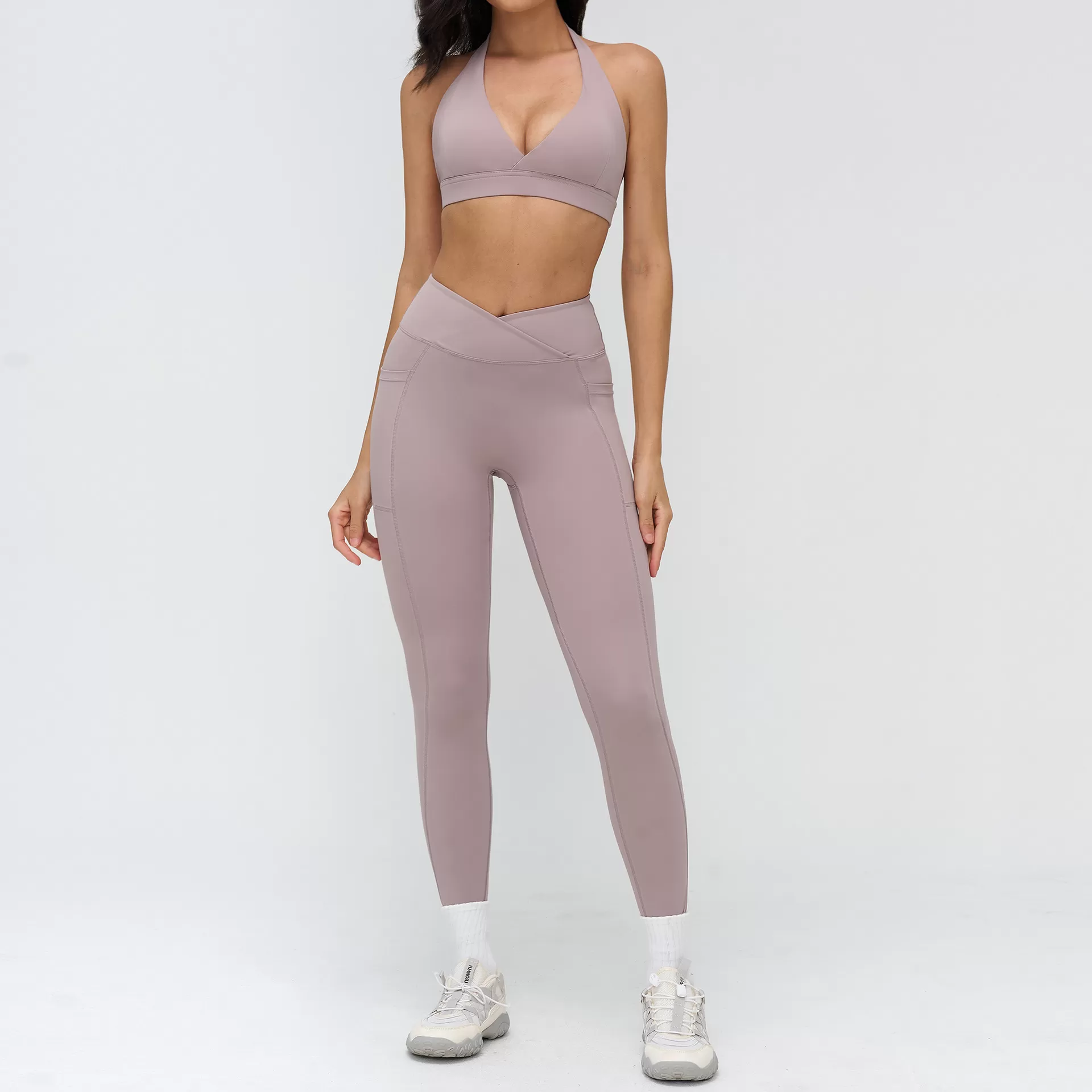 Conjunto deportivo para mujer, ideal para gimnasio, correr y yoga. Conjunto transpirable de 6 piezas para yoga. FGBTZ4518