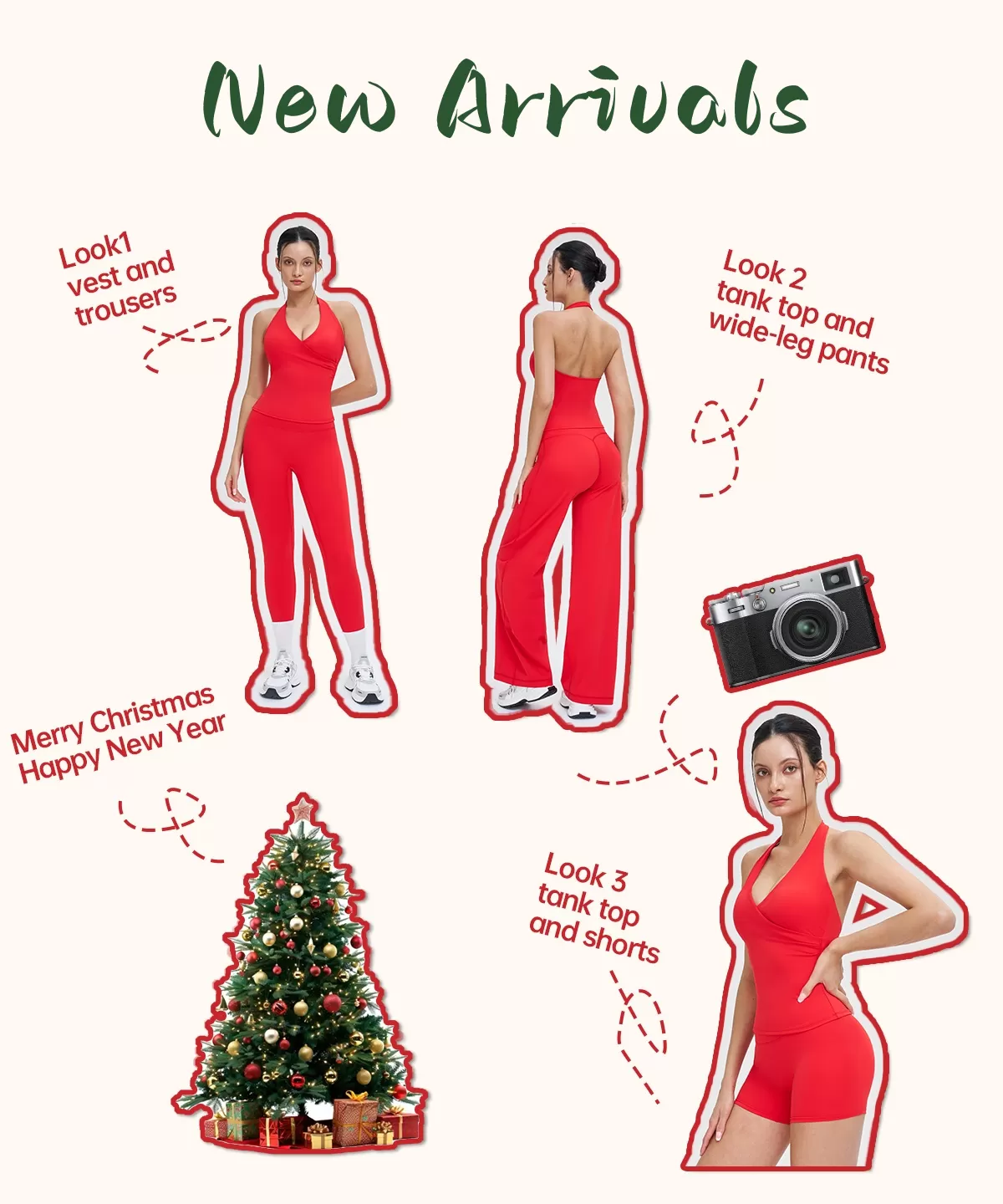 Nuevas Llegadas: Conjunto de Yoga 4 Piezas FGBTZ3109