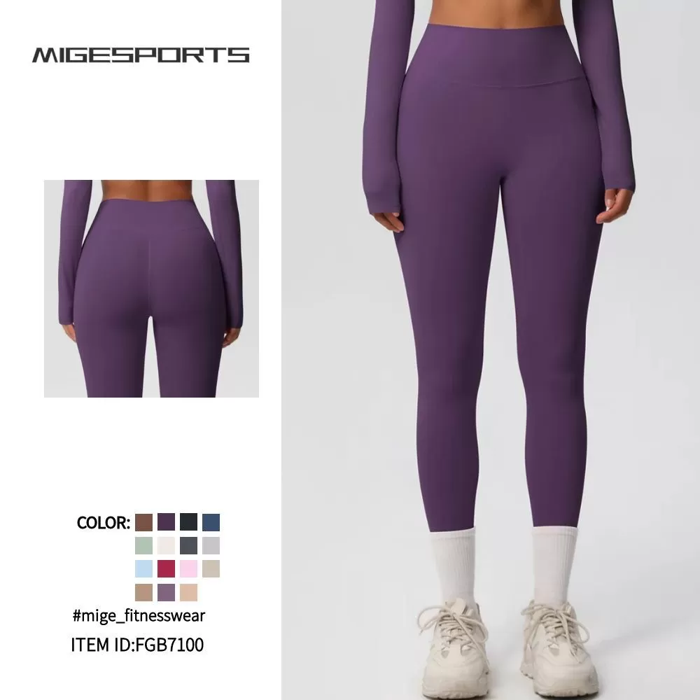 Leggings de yoga para mujer, cintura alta, deportivos, fitness, FGB7100