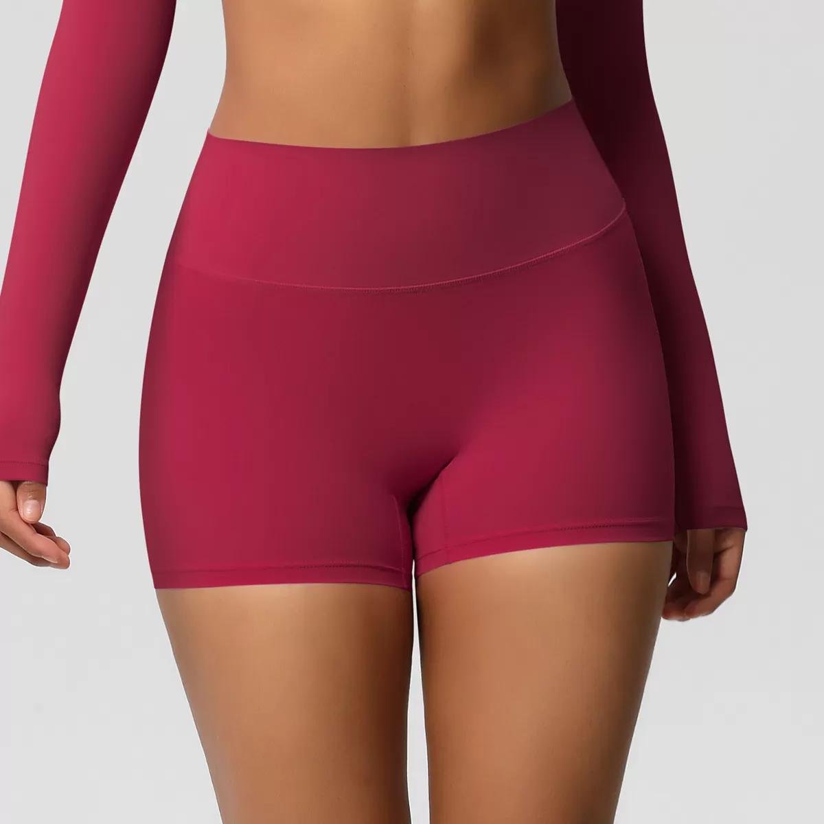 Pantalones cortos de yoga de cintura alta para deportes al aire libre, correr y andar en bicicleta, FGB7101