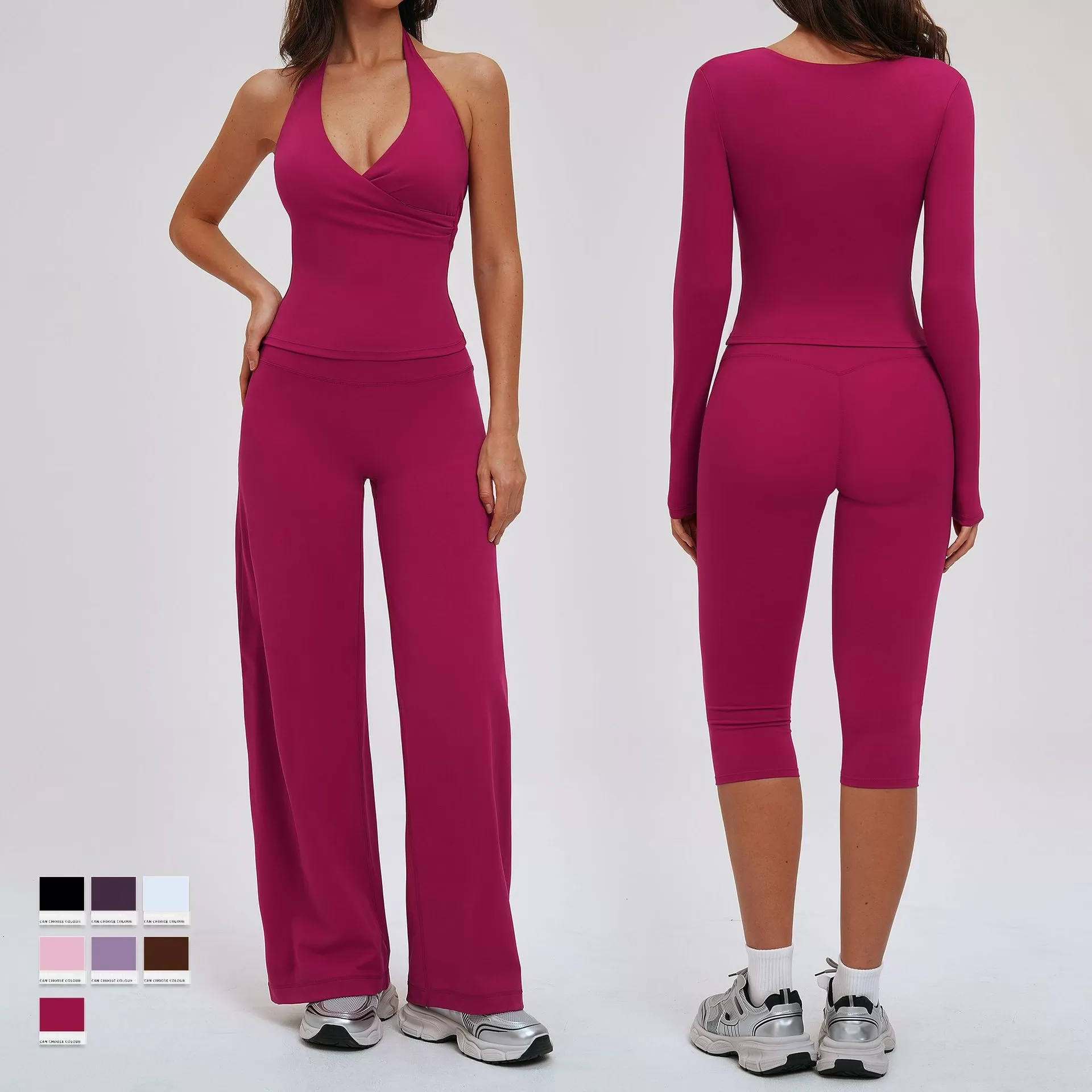 Ropa deportiva para gimnasio, conjuntos de yoga, ropa deportiva para gimnasio, conjuntos para mujer, conjuntos deportivos suaves para mujer FGBTZ5529