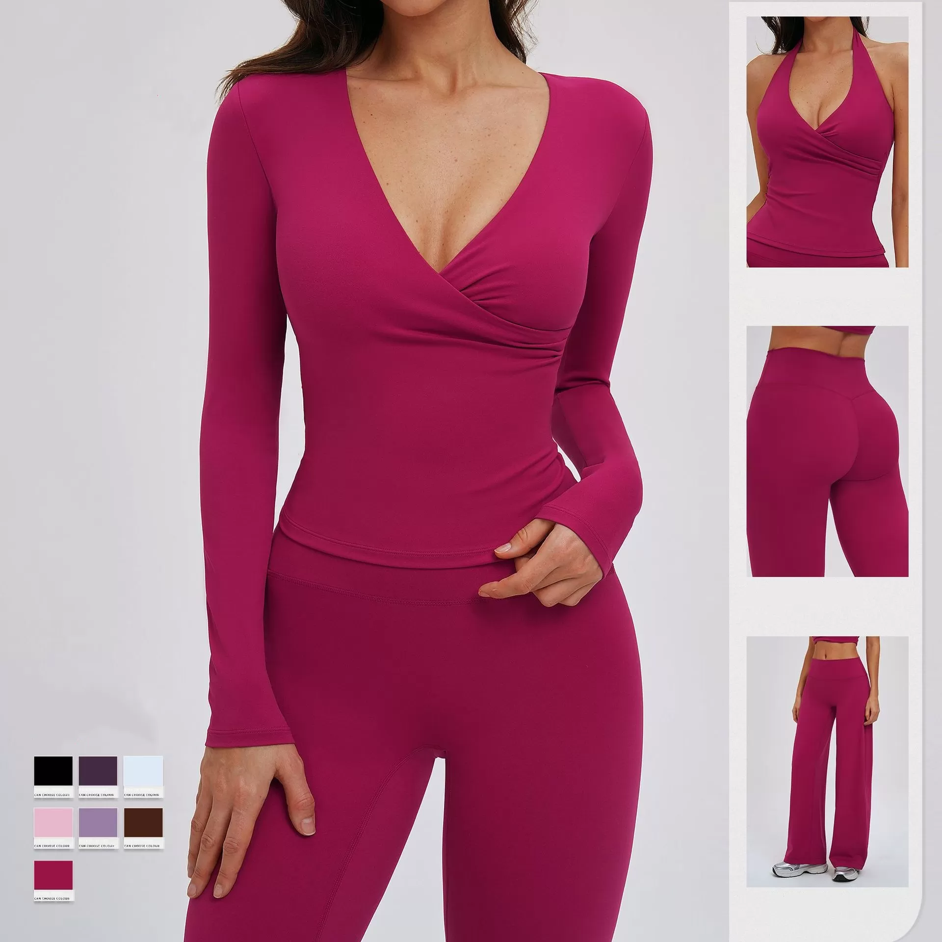 Ropa deportiva para gimnasio, conjuntos de yoga, ropa deportiva para gimnasio, conjuntos para mujer, conjuntos deportivos suaves para mujer FGBTZ5529