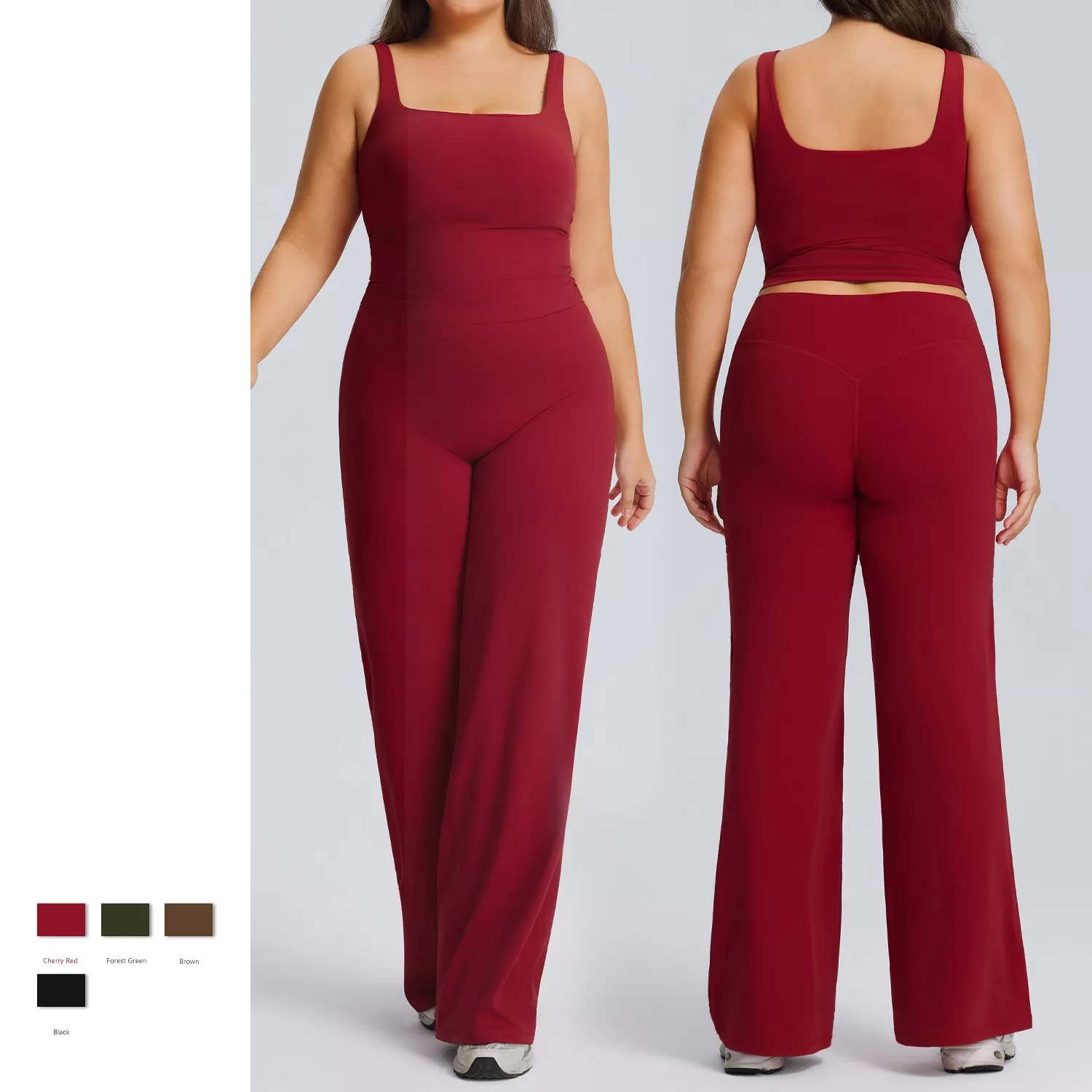 Ropa de yoga de talla grande para mujer, secado rápido, para pilates, running, deportes, conjunto de 2 piezas, conjunto de yoga, gimnasio, conjuntos de fitness para mujer FGBF244+245