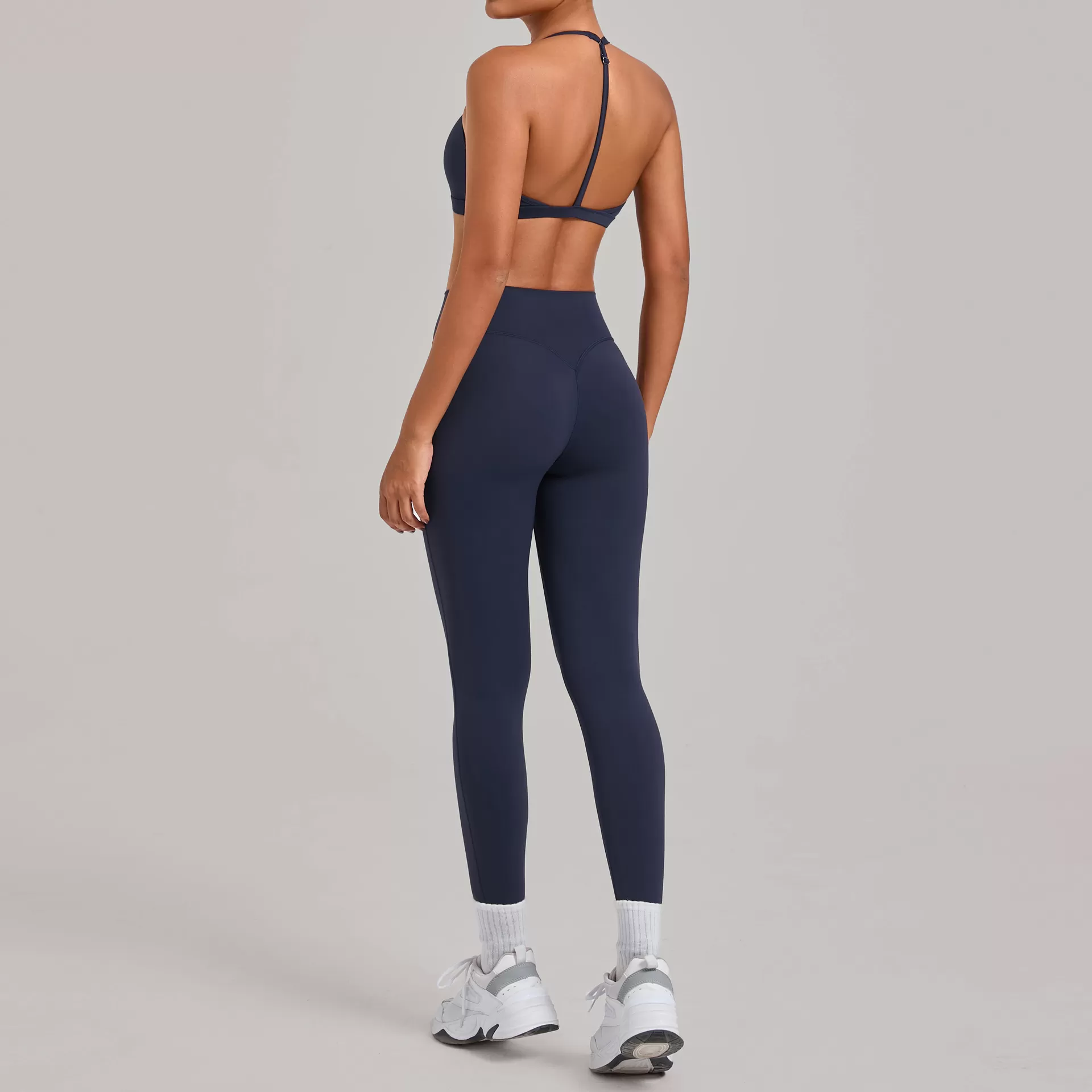 Conjunto de 2 piezas de ropa deportiva para mujer, leggings de gimnasio, sujetador deportivo, ropa de yoga, FGB2713+86600