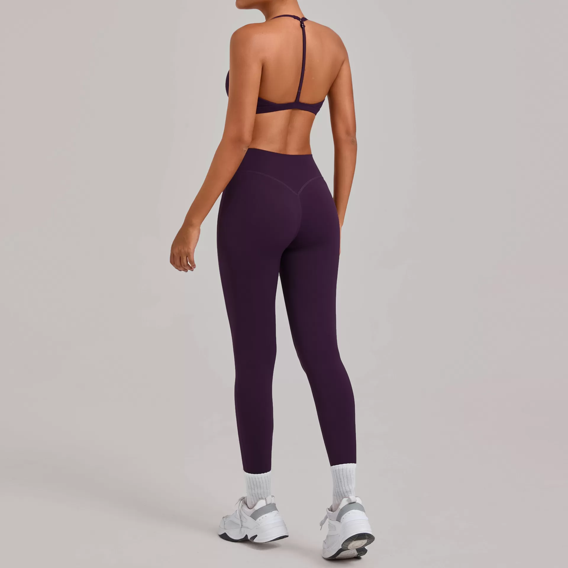 Conjunto de 2 piezas de ropa deportiva para mujer, leggings de gimnasio, sujetador deportivo, ropa de yoga, FGB2713+86600