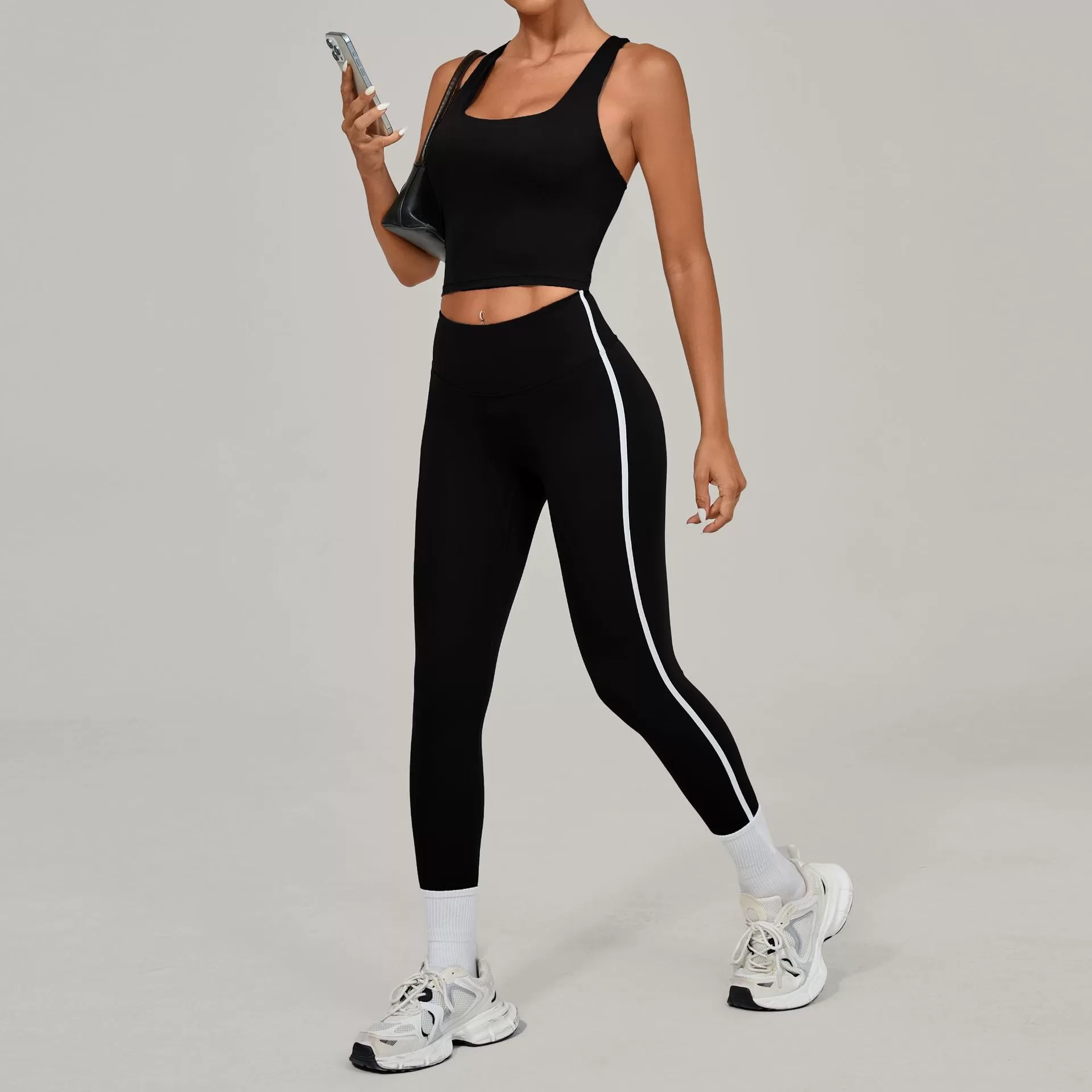 Ropa deportiva para mujer, leggings deportivos, camisetas sin mangas, sujetadores, conjuntos de yoga y entrenamiento, FGB3352+63168