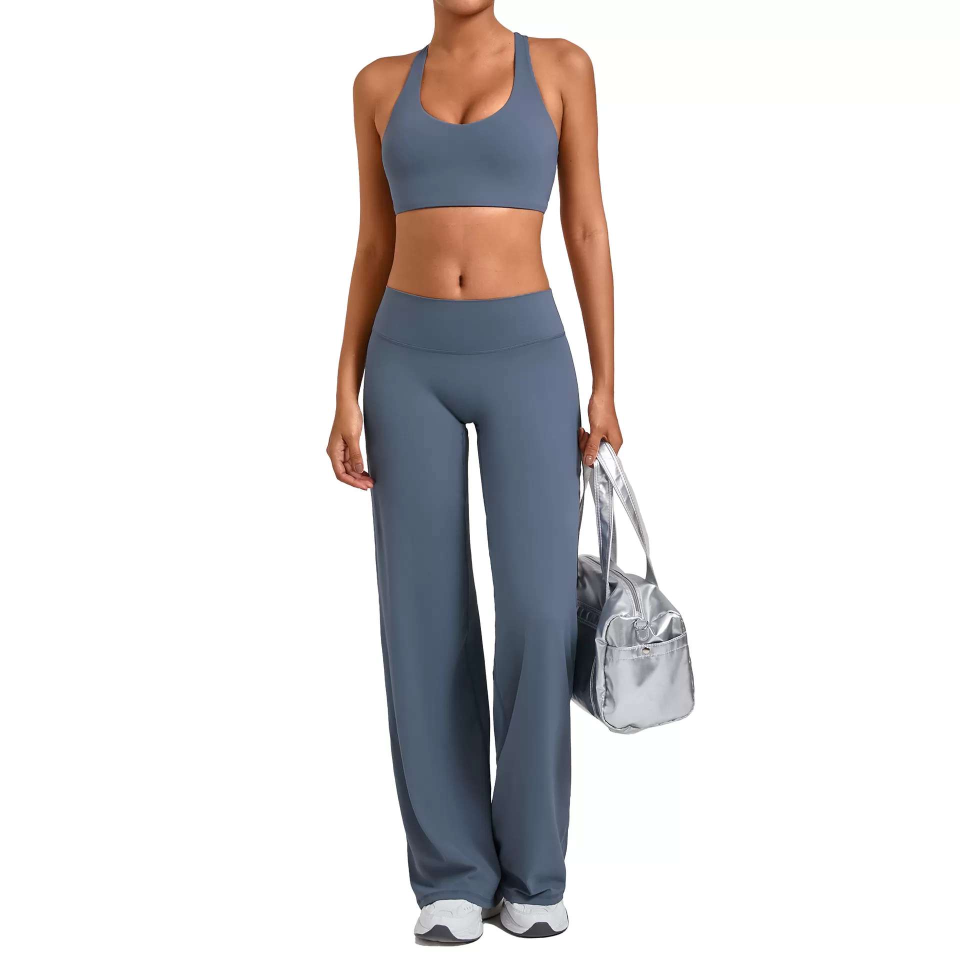 Conjunto de yoga para mujer, ropa deportiva de alta elasticidad para correr, gimnasio y fitness FGB9063+91229