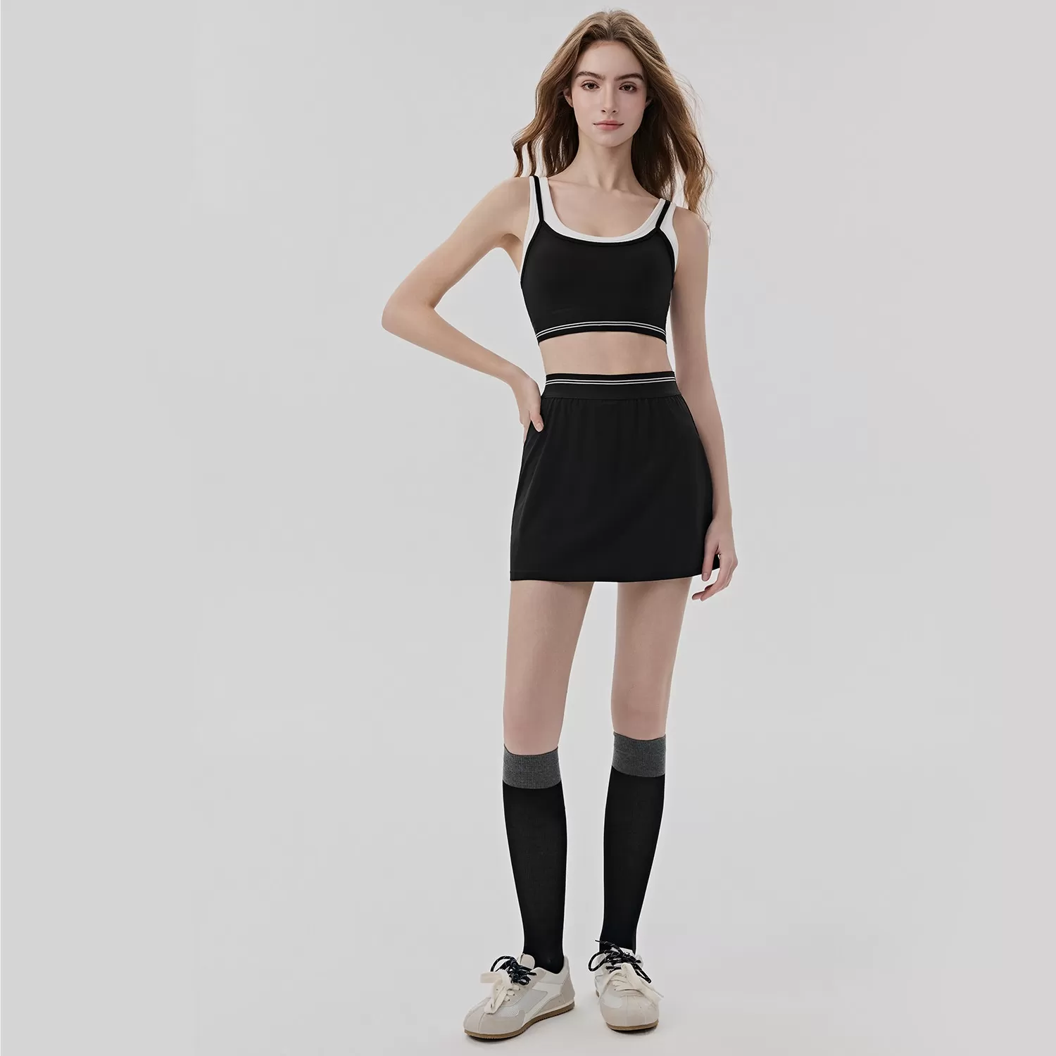 Sujetador negro + falda