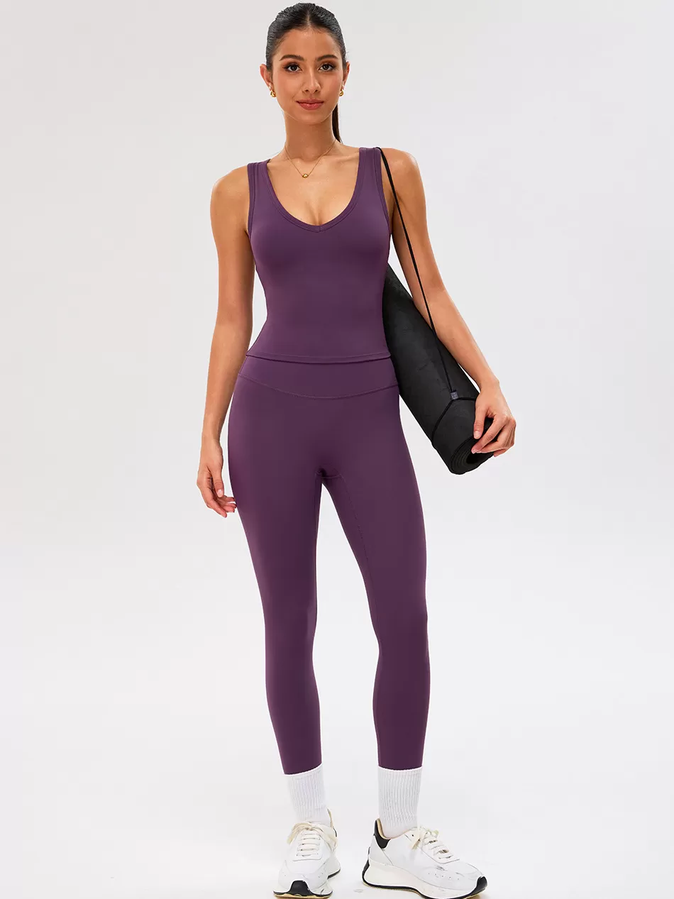 Conjunto de yoga para mujer, ropa deportiva de 3 piezas, top de yoga para gimnasio, conjunto de gimnasio para mujer FGBTM0288Y