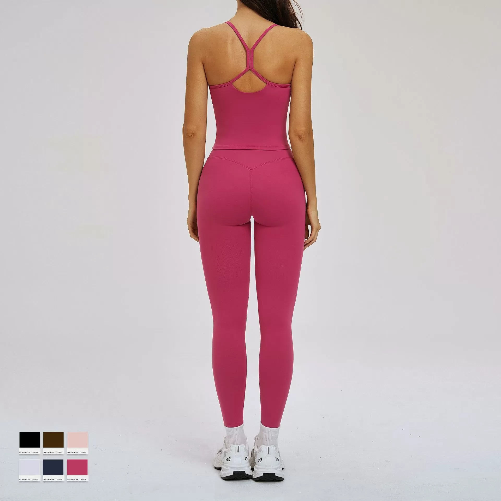 Conjunto de 5 piezas de ropa deportiva para fitness, gimnasio y yoga para mujer, conjuntos de ropa deportiva para mujer FGBTZ5087