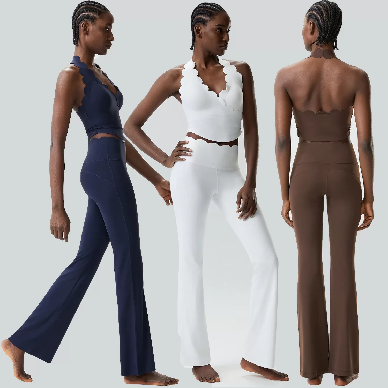 Conjunto de yoga para mujer, ropa deportiva para gimnasio, nuevo estilo, FGBYB611+LP641