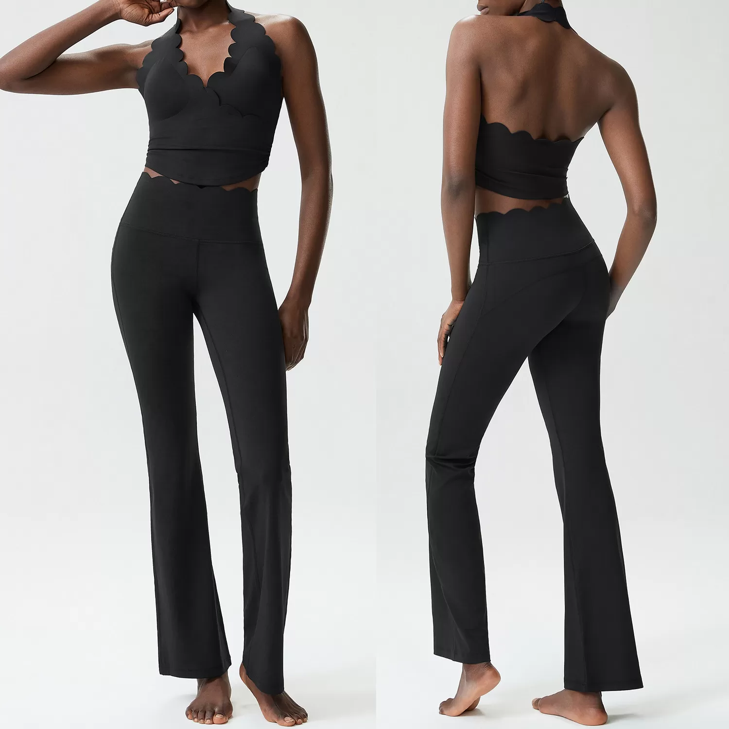 Conjunto de yoga para mujer, ropa deportiva para gimnasio, nuevo estilo, FGBYB611+LP641